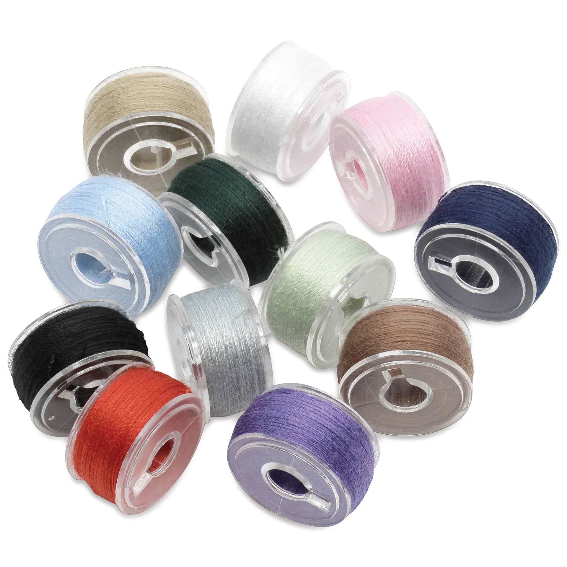 Dritz Class 15 Pre-Wound Reusable Bobbins - Set of 12, 50 yds