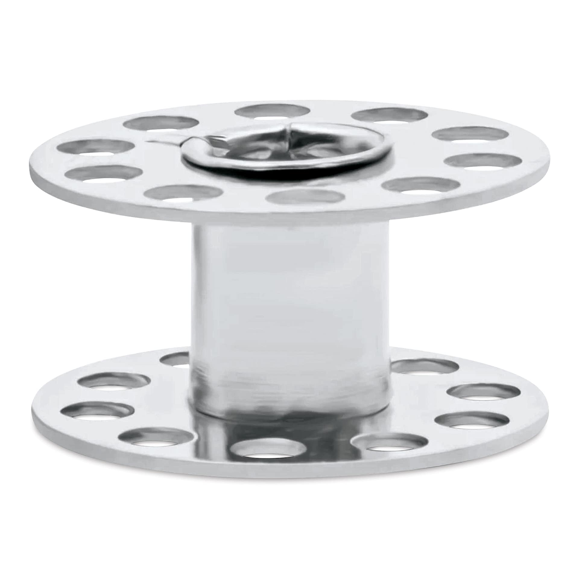 Dritz Class 15 Bobbin, Metal, side of bobbin