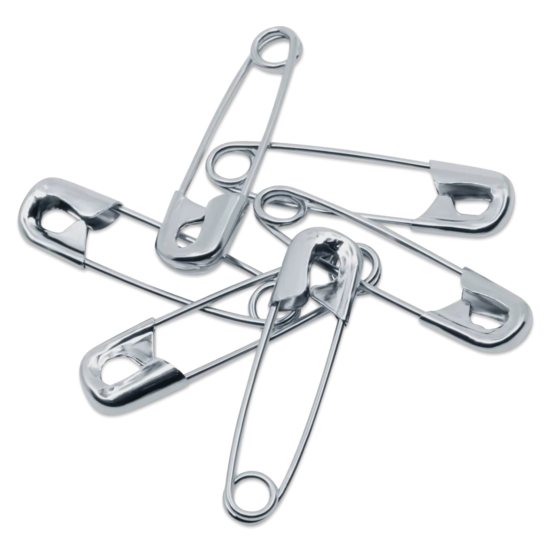 Dritz Safety Pins - Nickel, Size 1, Pkg of 15 cluster of pins