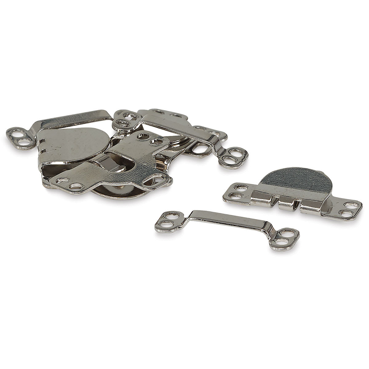 Dritz Sew on Fasteners - Hook and Eye Closure, Nickel Plated, Package of 4