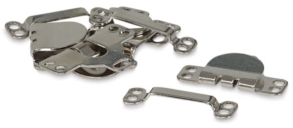 Dritz Sew-On Hook and Eye Closures - 4 Nickel plated Hooks and Eyes in pile