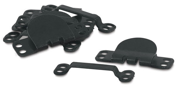 Dritz Sew-On Hook and Eye Closures - 4 Black Hooks and Eyes in pile