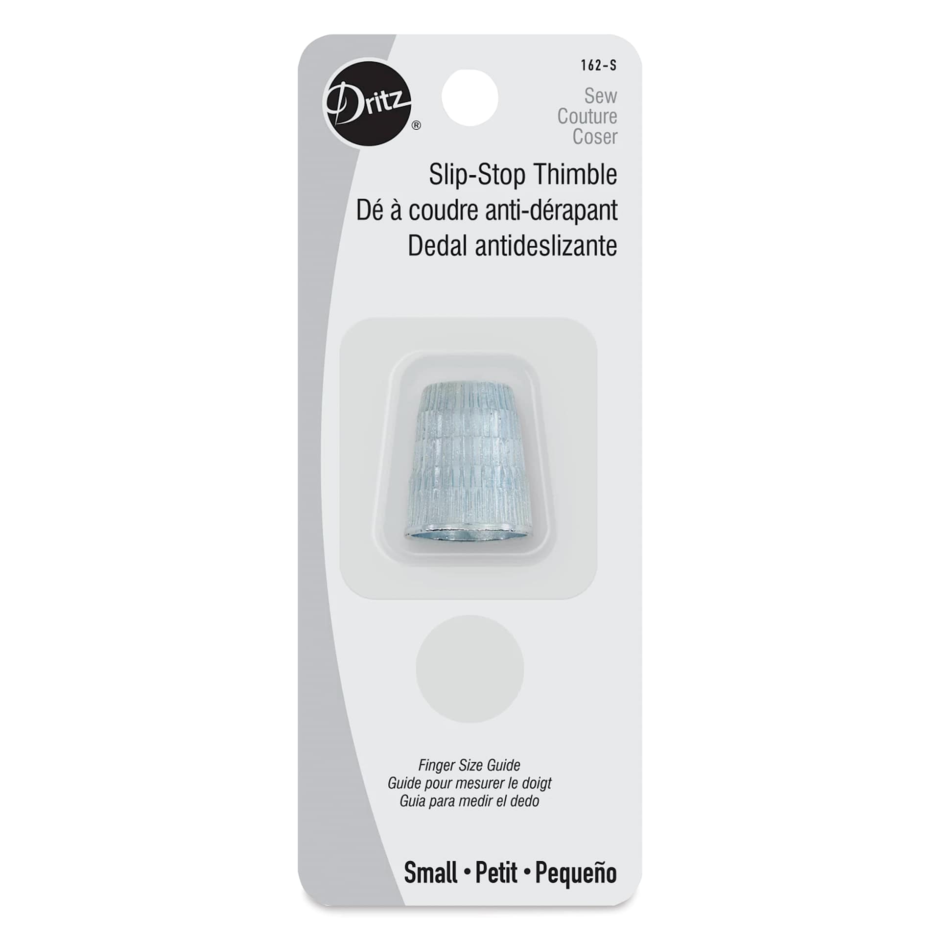 Dritz Slip-Stop Thimble - Small front of packaging