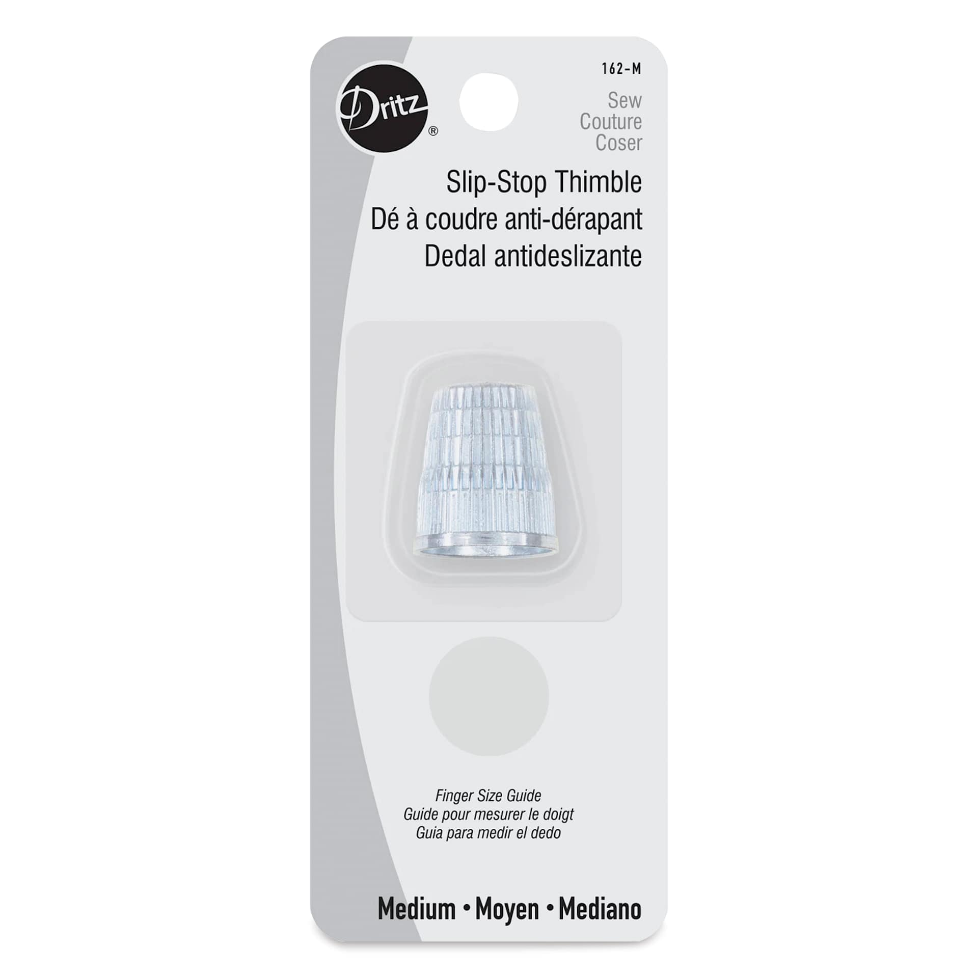 Dritz Slip-Stop Thimble - Medium front of packaging