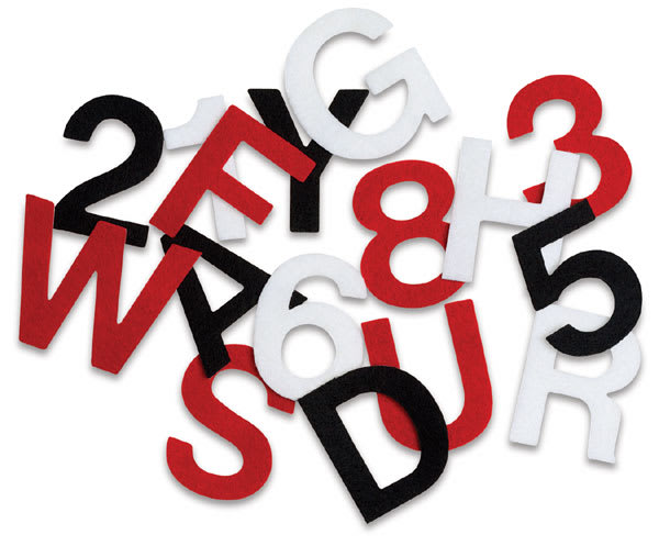 Stick-It Felt Letters and Numbers
