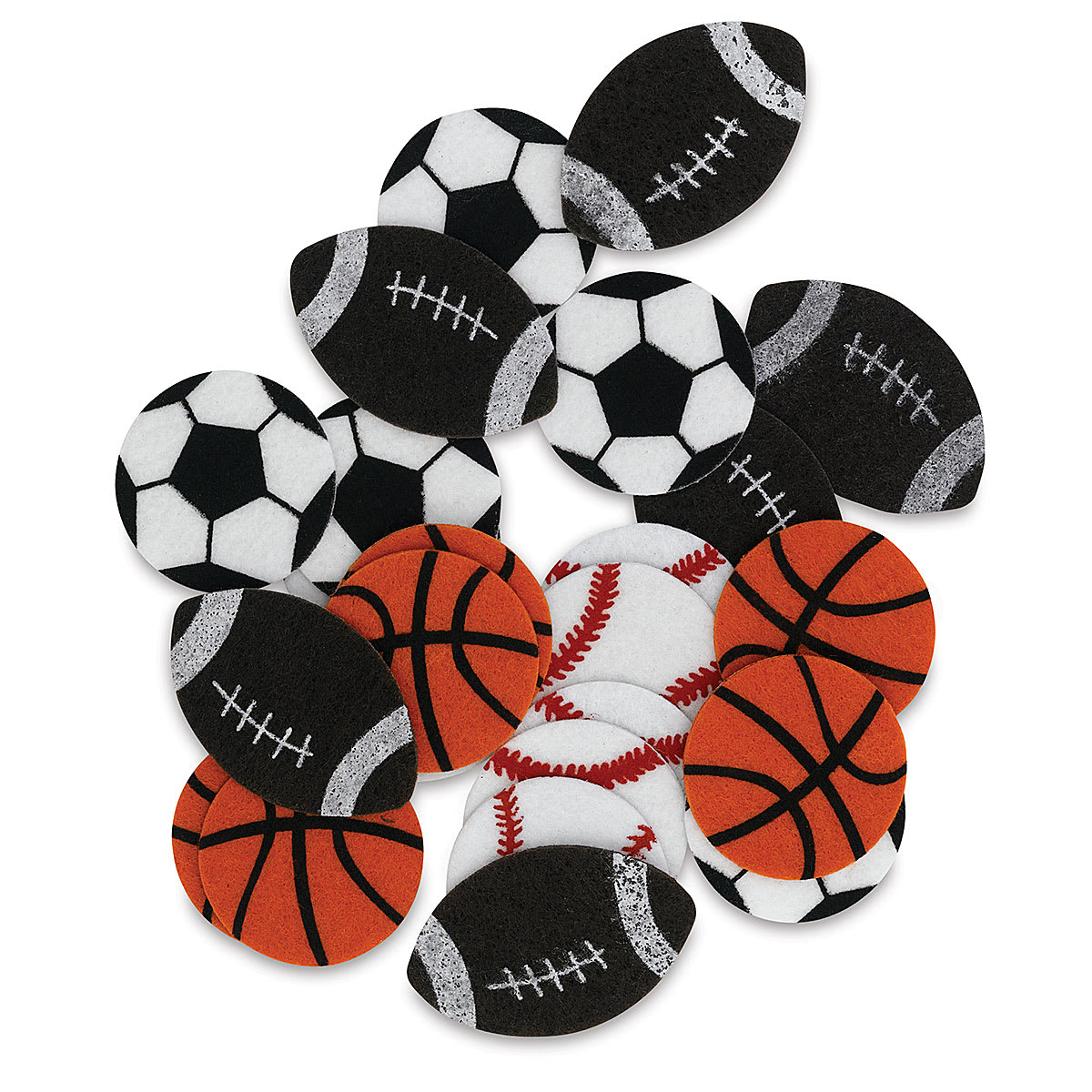 Stick-It Felt Sports, 24 Pieces