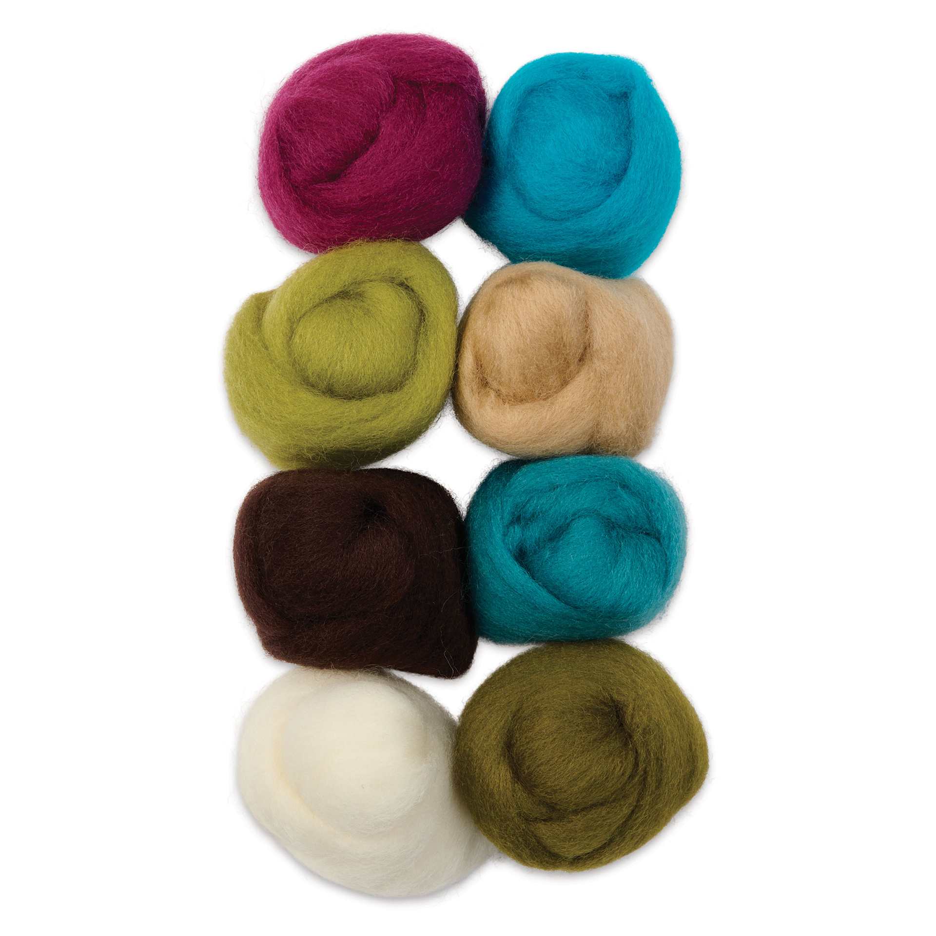 Wistyria Editions 100% Wool Roving - Chic, Pkg of 8