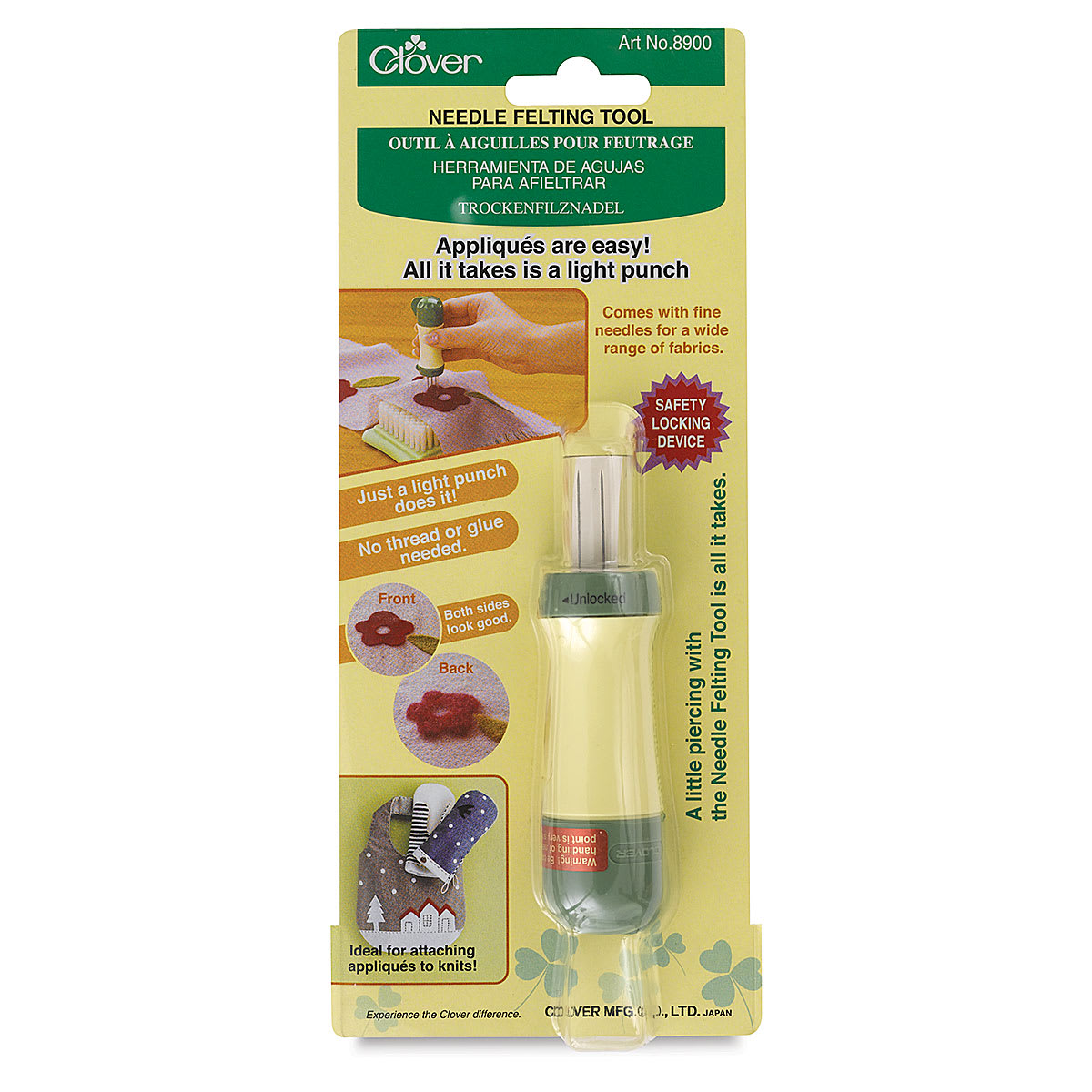 Clover Felting Tools - Front of package of Felting tool shown