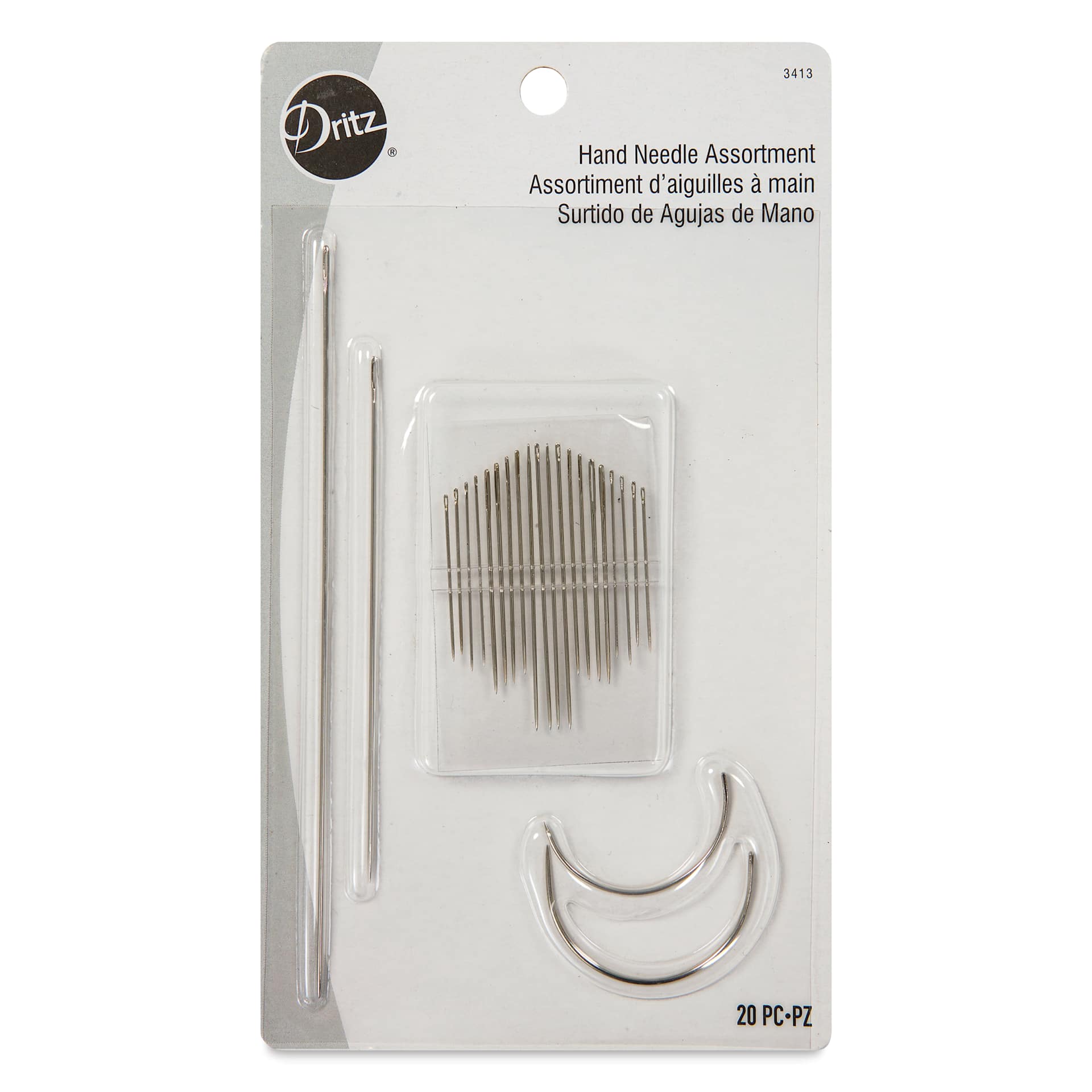 Dritz Assorted Quilting Needle Collection - Set of 24 - front of packaging