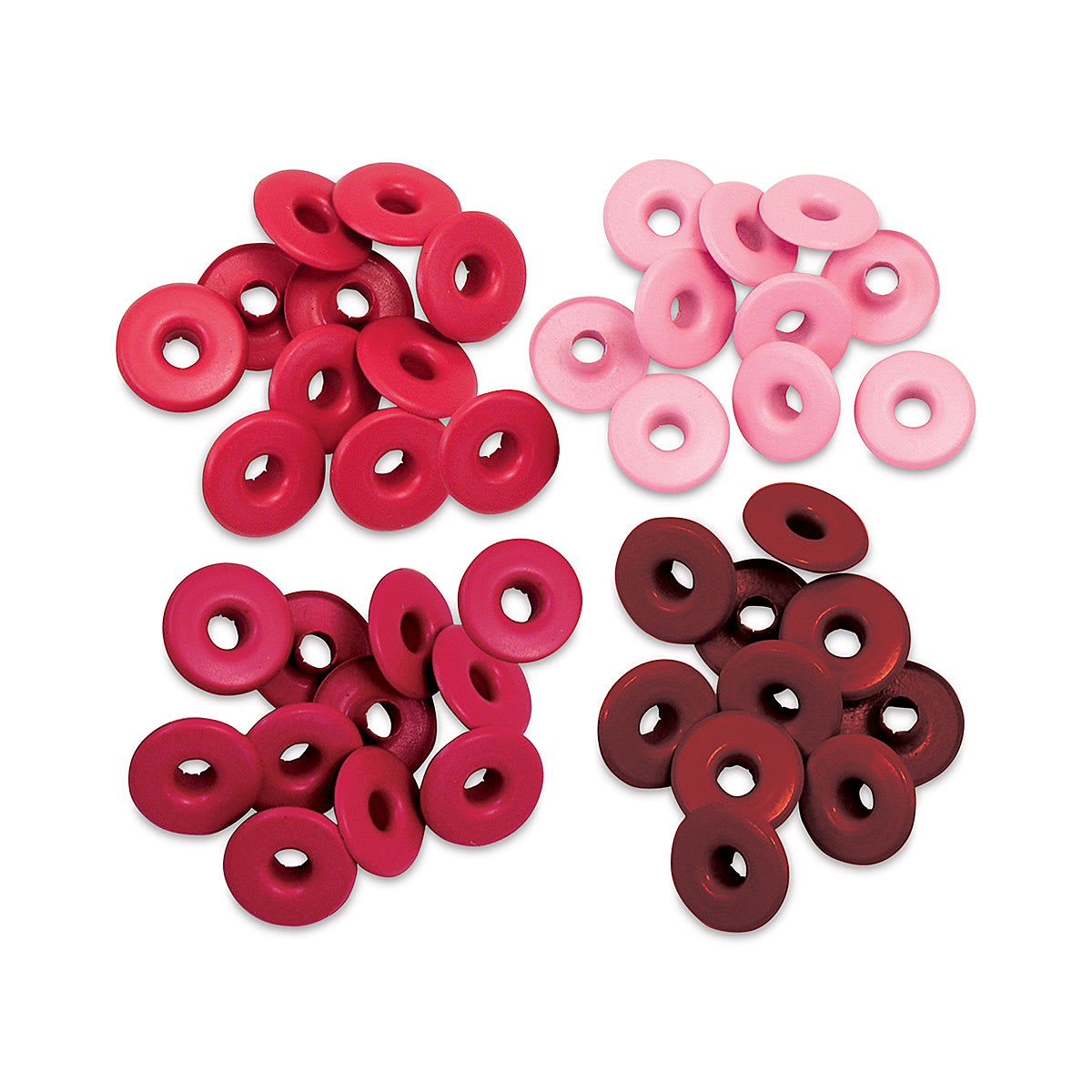 We R Memory Keepers Eyelets - Red Assortment, Wide, Pkg of 40