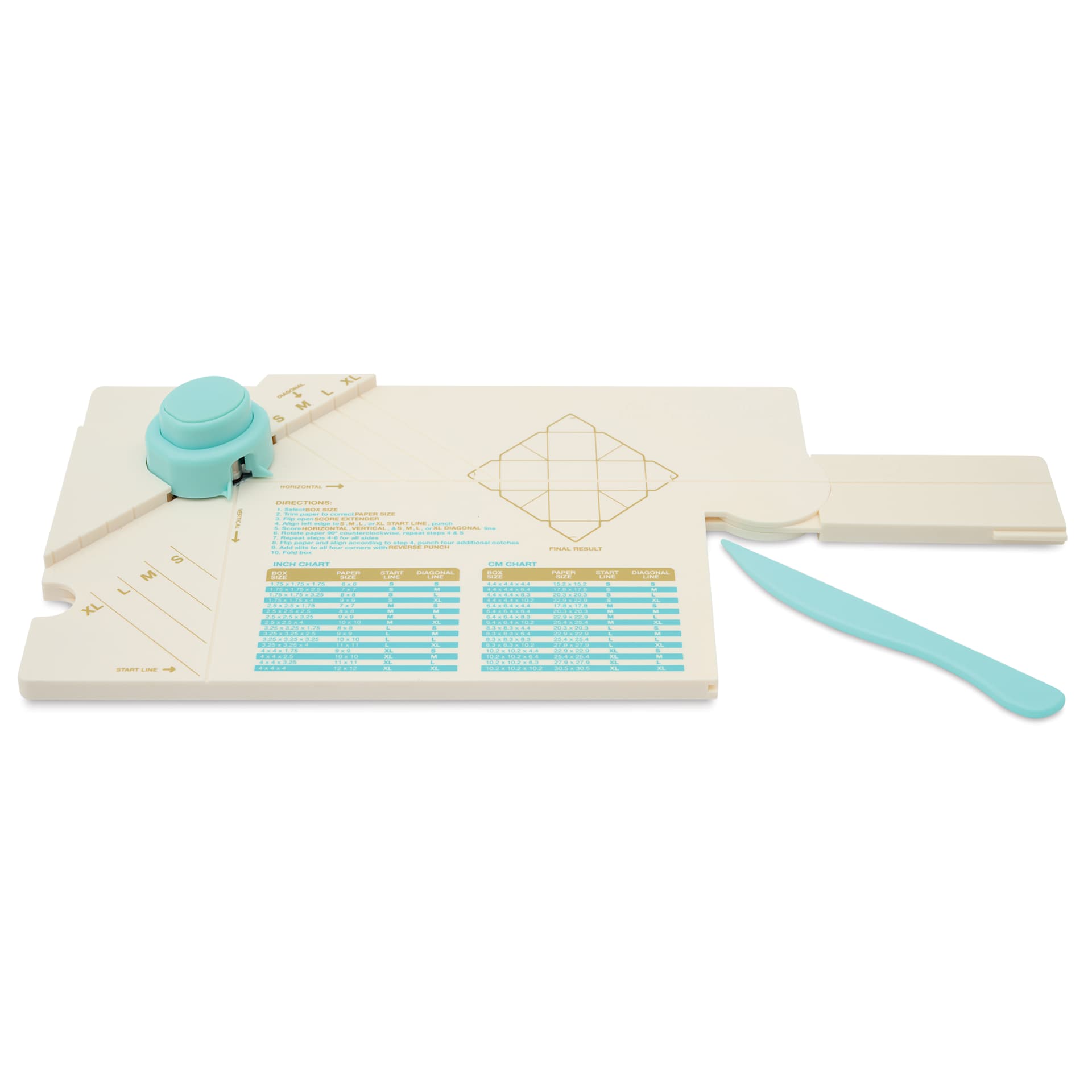 We R Memory Keepers Punch Board - Gift Box, contents out of packaging