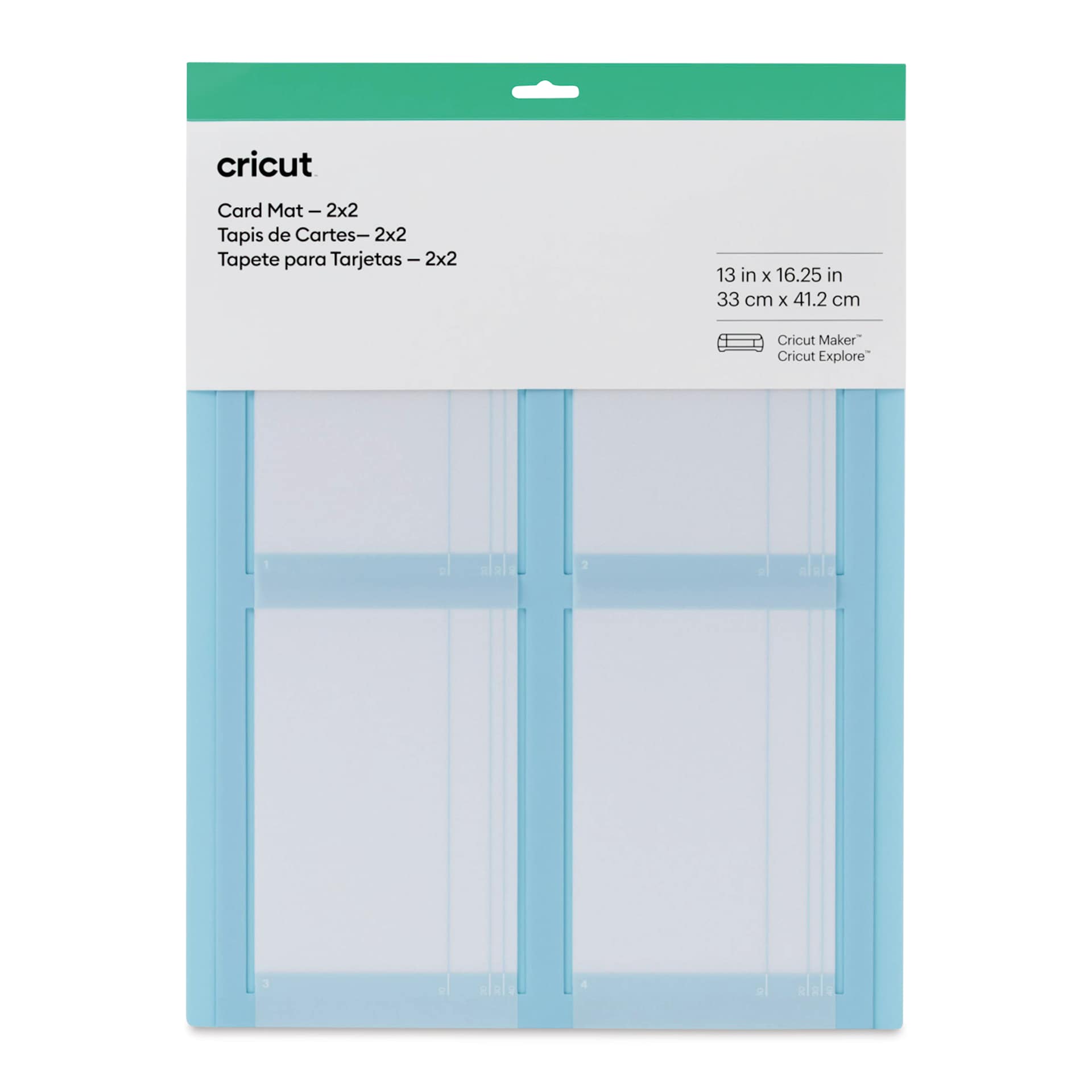 Cricut Card Mat, front view inside of the packaging. 