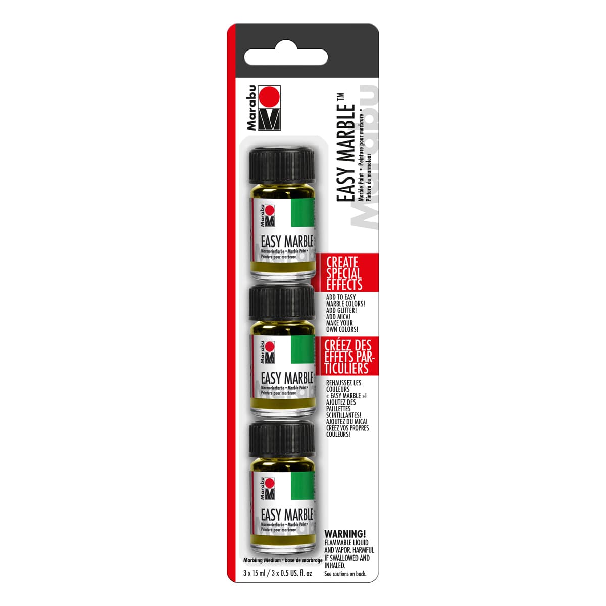 Easy Marble Starter Sets Clear Colors Marbling Medium Set - 3/Pkg.