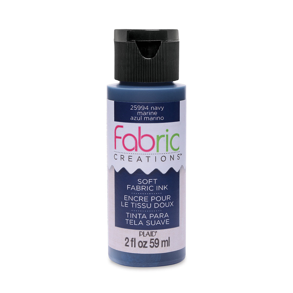 Plaid Fabric Creations Soft Fabric Ink - Navy, 2 oz