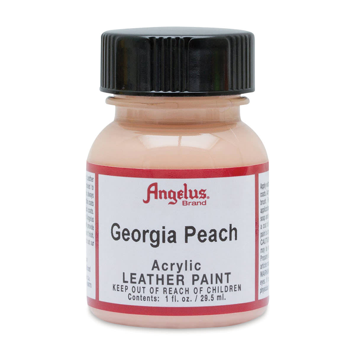 Angelus Acrylic Leather Paint - Georgia Peach, 1 oz