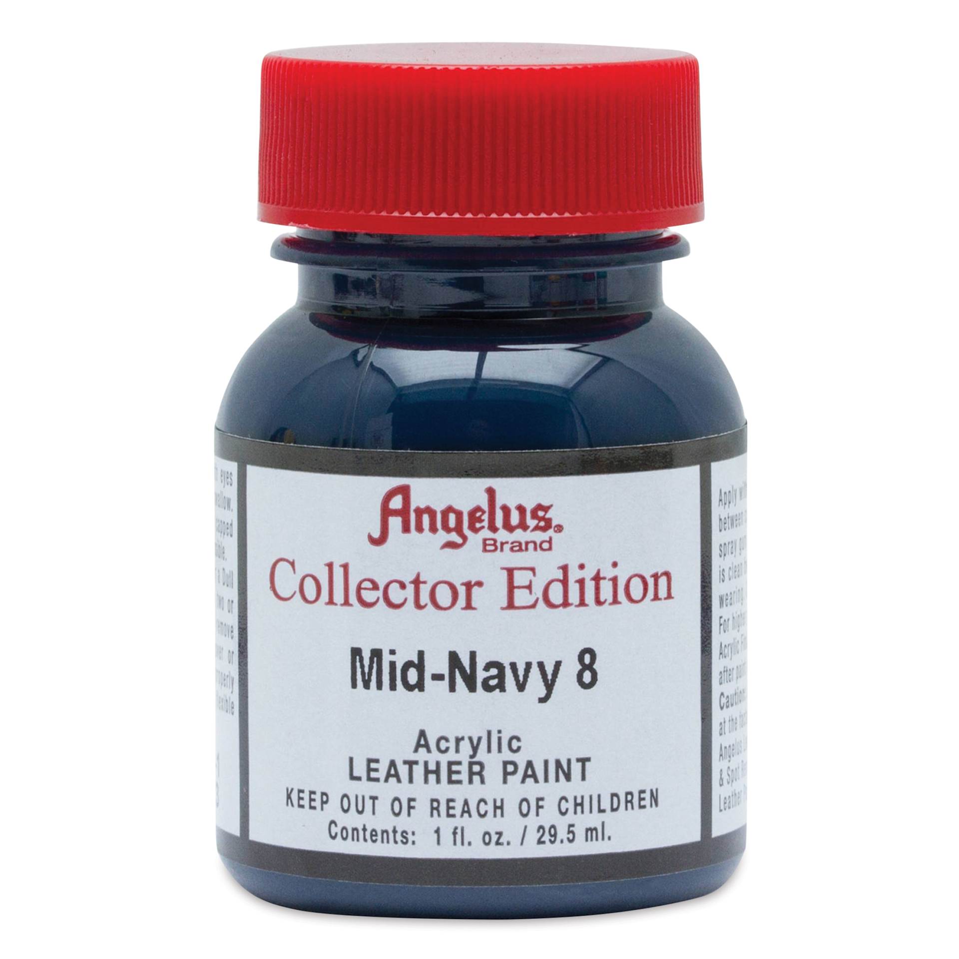 Angelus Acrylic Leather Paint - Mid-Navy 8, Collector Edition, 1 oz