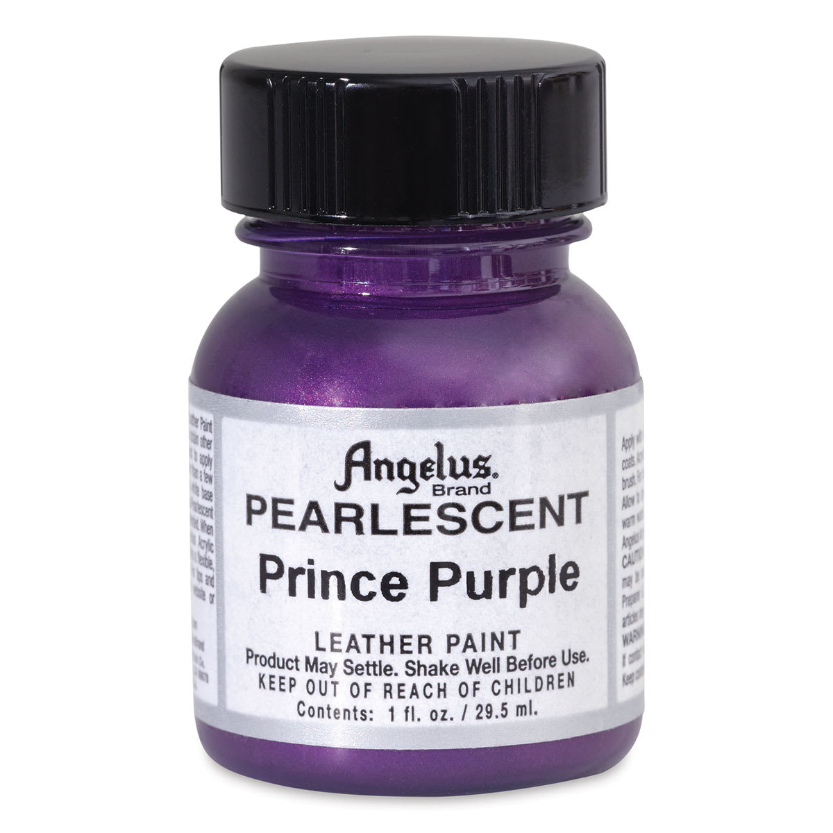 
Angelus Acrylic Leather Paint - Prince Purple, Pearlescent, 1 oz bottle