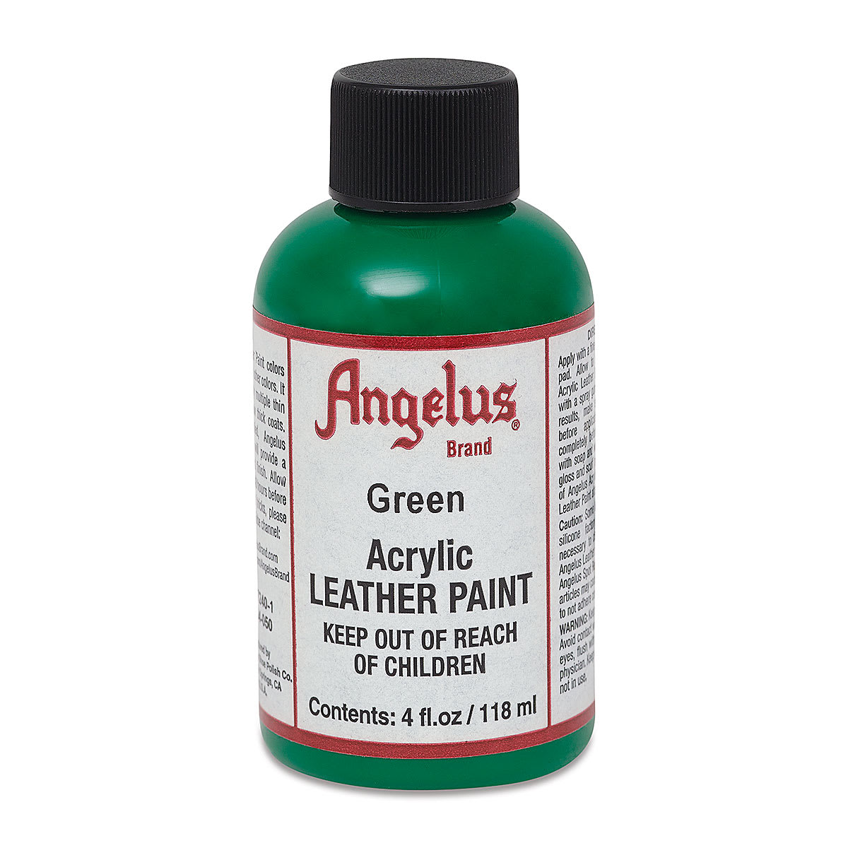 Angelus Acrylic Leather Paint - Green, 4 oz