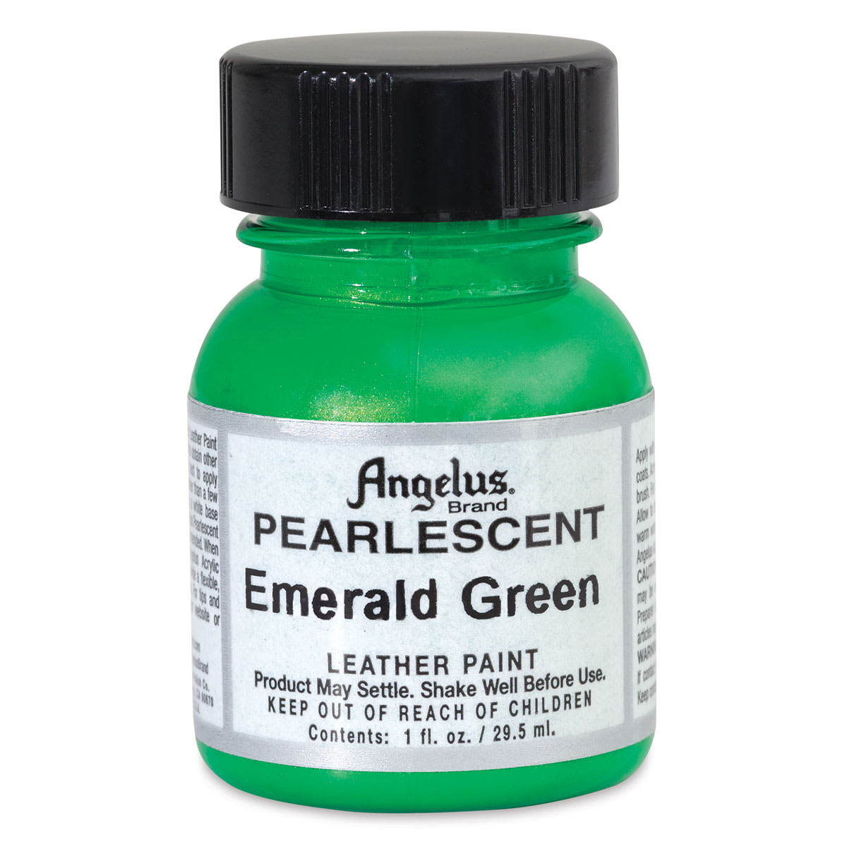 Angelus Acrylic Leather Paint - Pearlescent Emerald Green, 1 oz