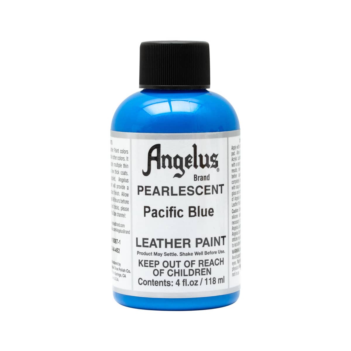 Pearlescent Acrylic Leather Paint Pacific Blue   4 oz.