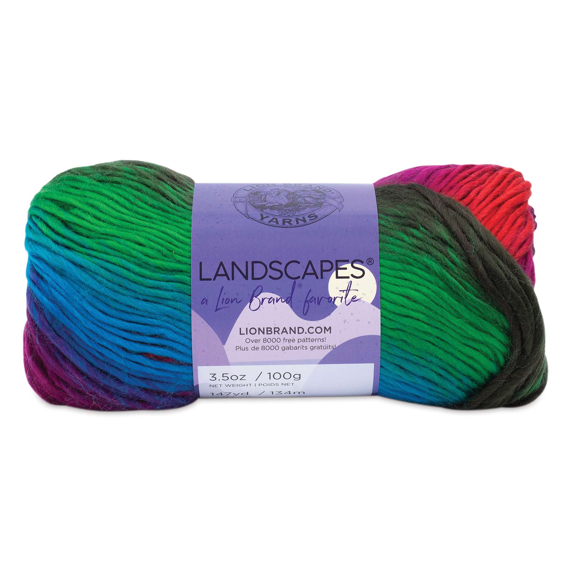 Lion Brand Landscapes Yarn - Apple Orchard, 147 yds
