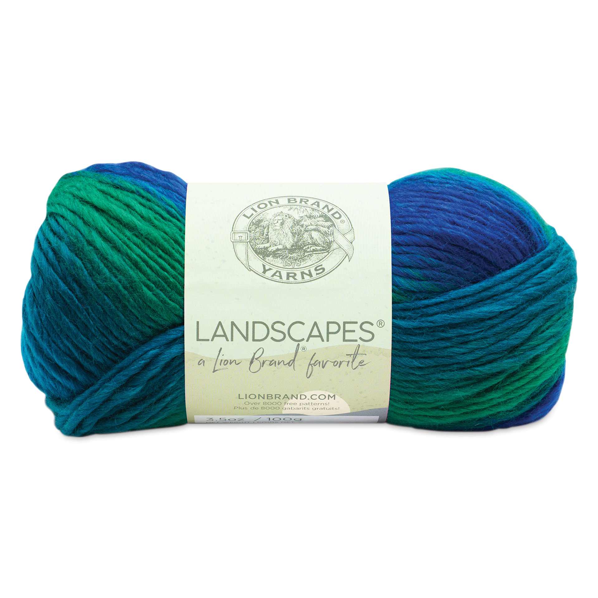 Lion Brand Landscapes Yarn - Blue Lagoon, 147 yds