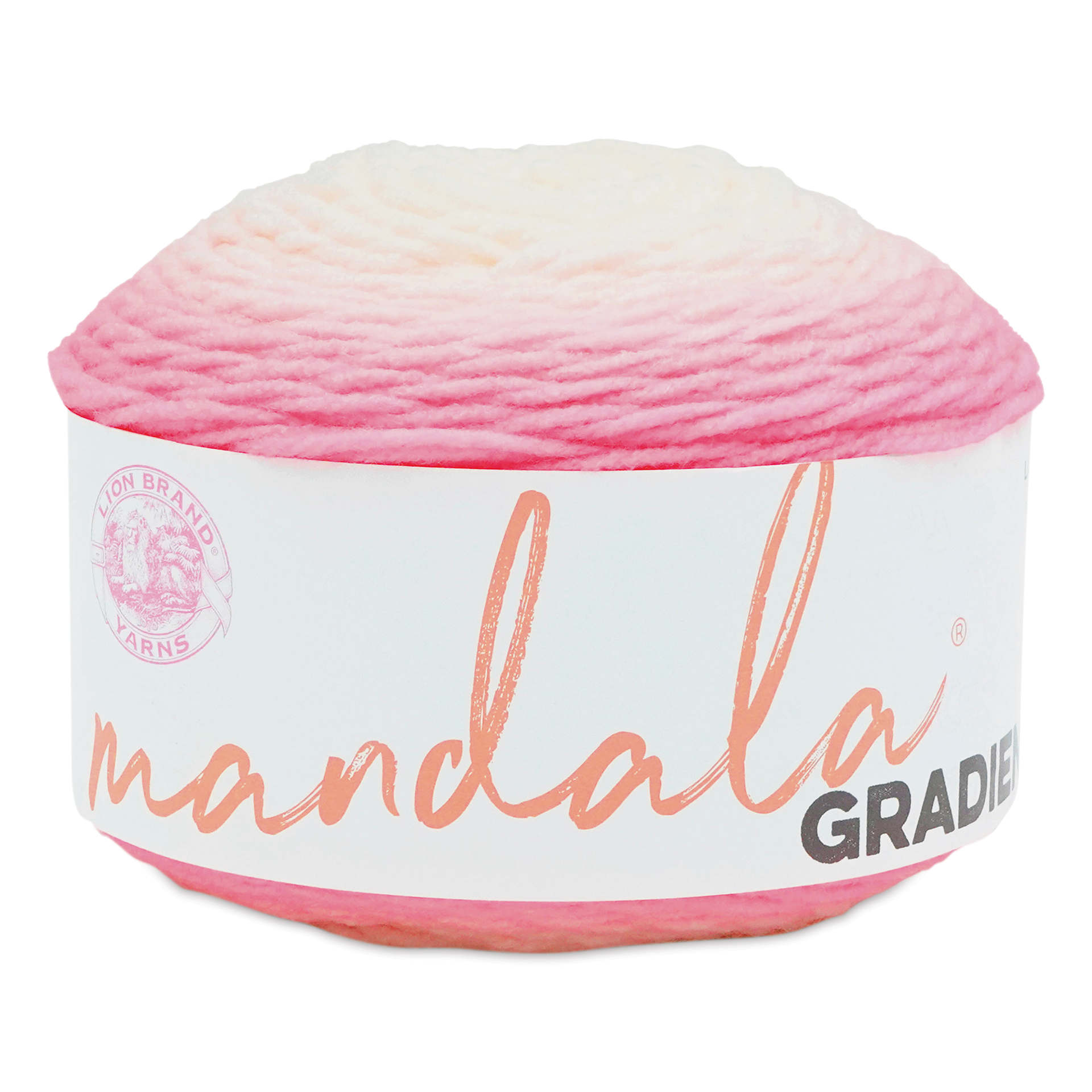 Lion Brand Mandala Gradient Yarn - Light Pink, 295 yds