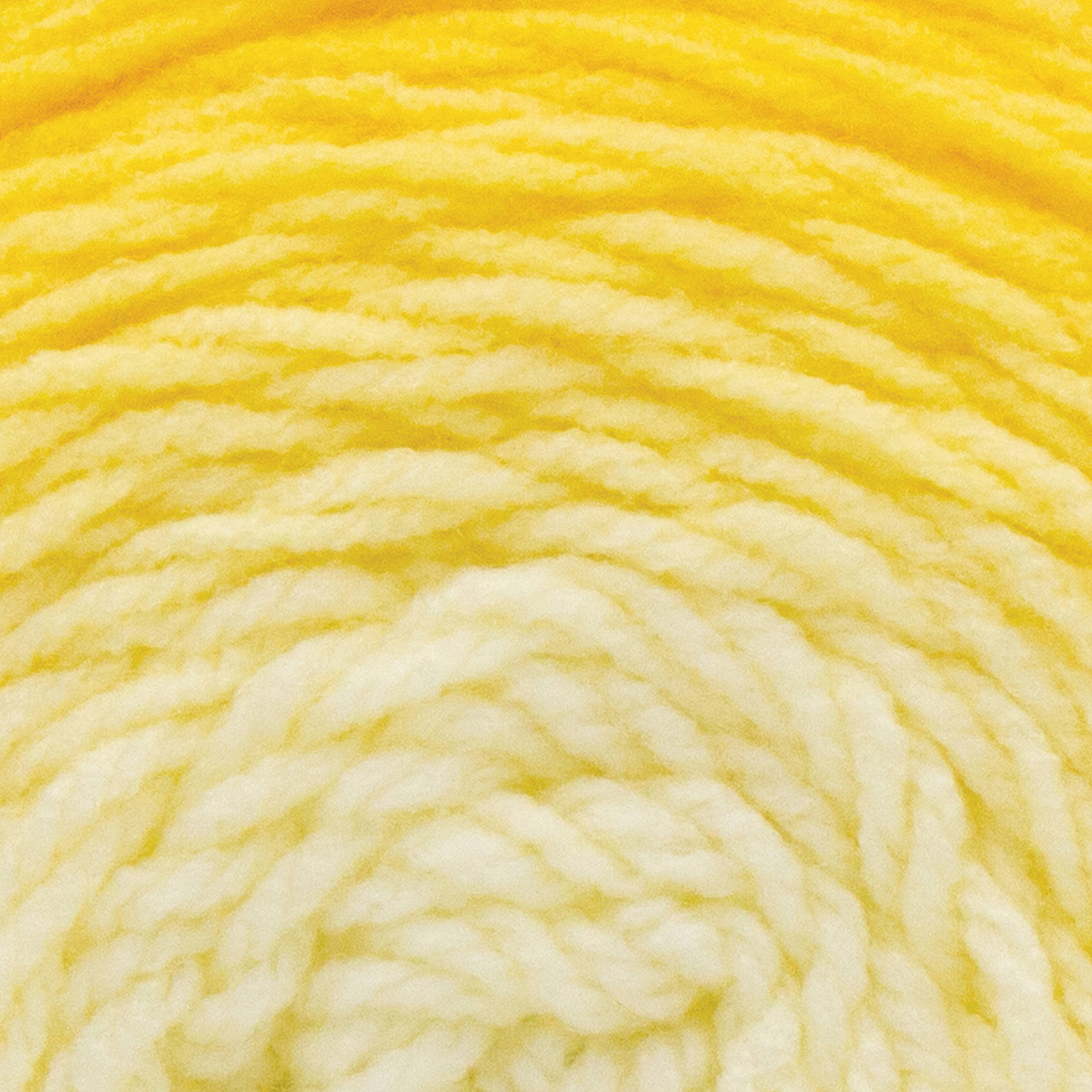 Lion Brand Mandala Gradient Yarn - Yellow - close-up