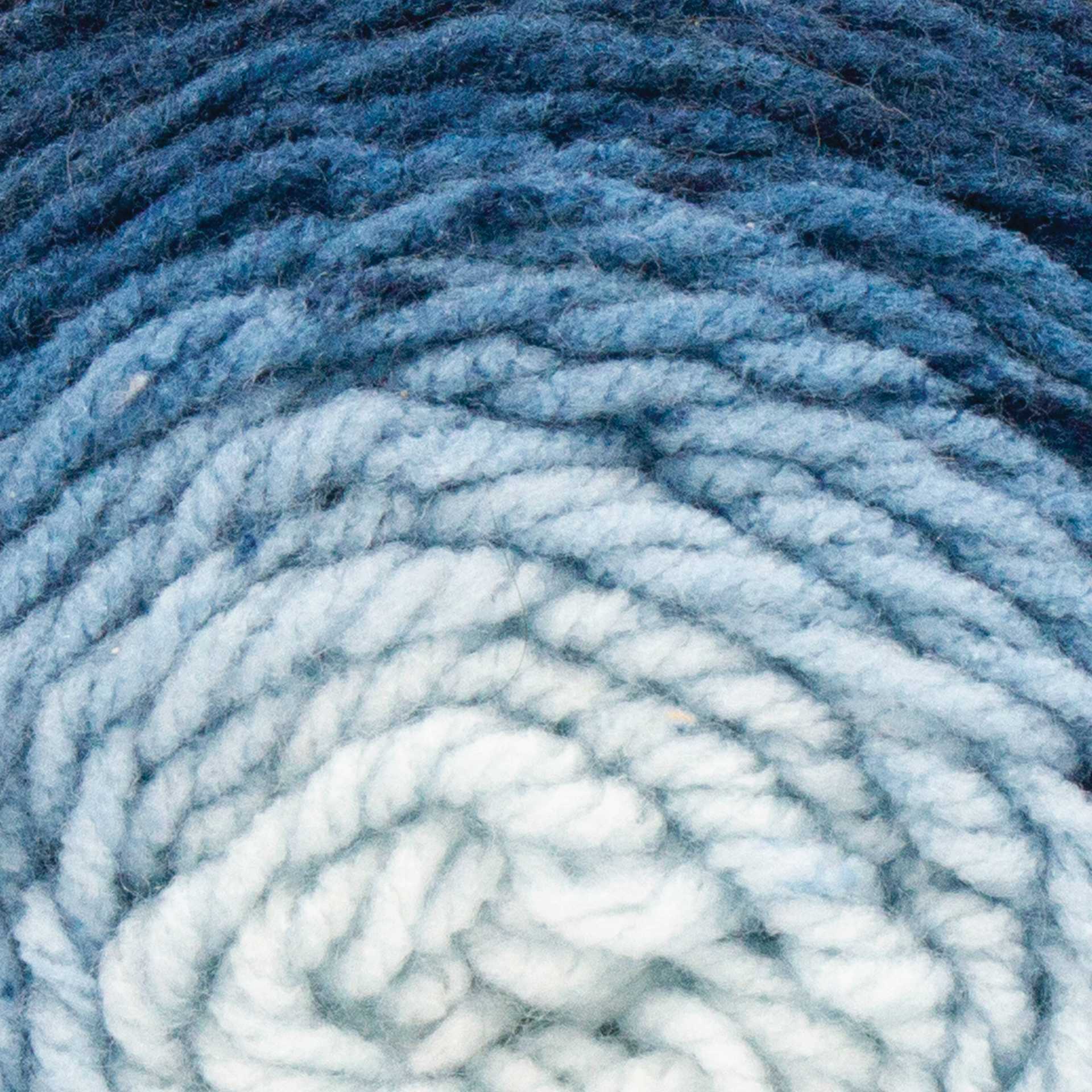 Lion Brand Mandala Gradient Yarn - Steel Blue - close-up