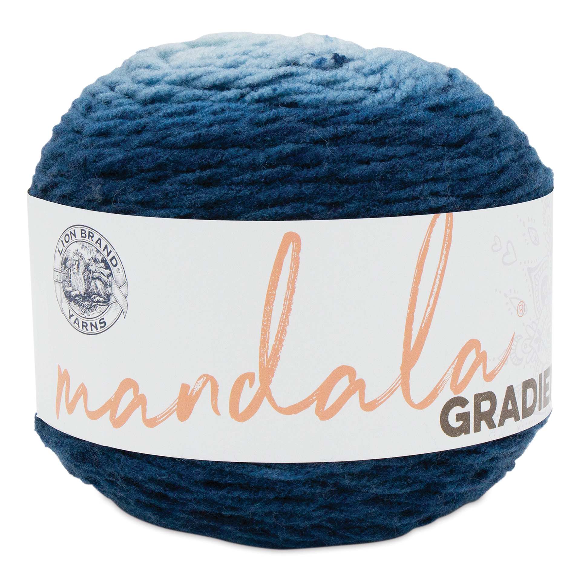 Lion Brand Mandala Gradient Yarn - Steel Blue, 295 yds