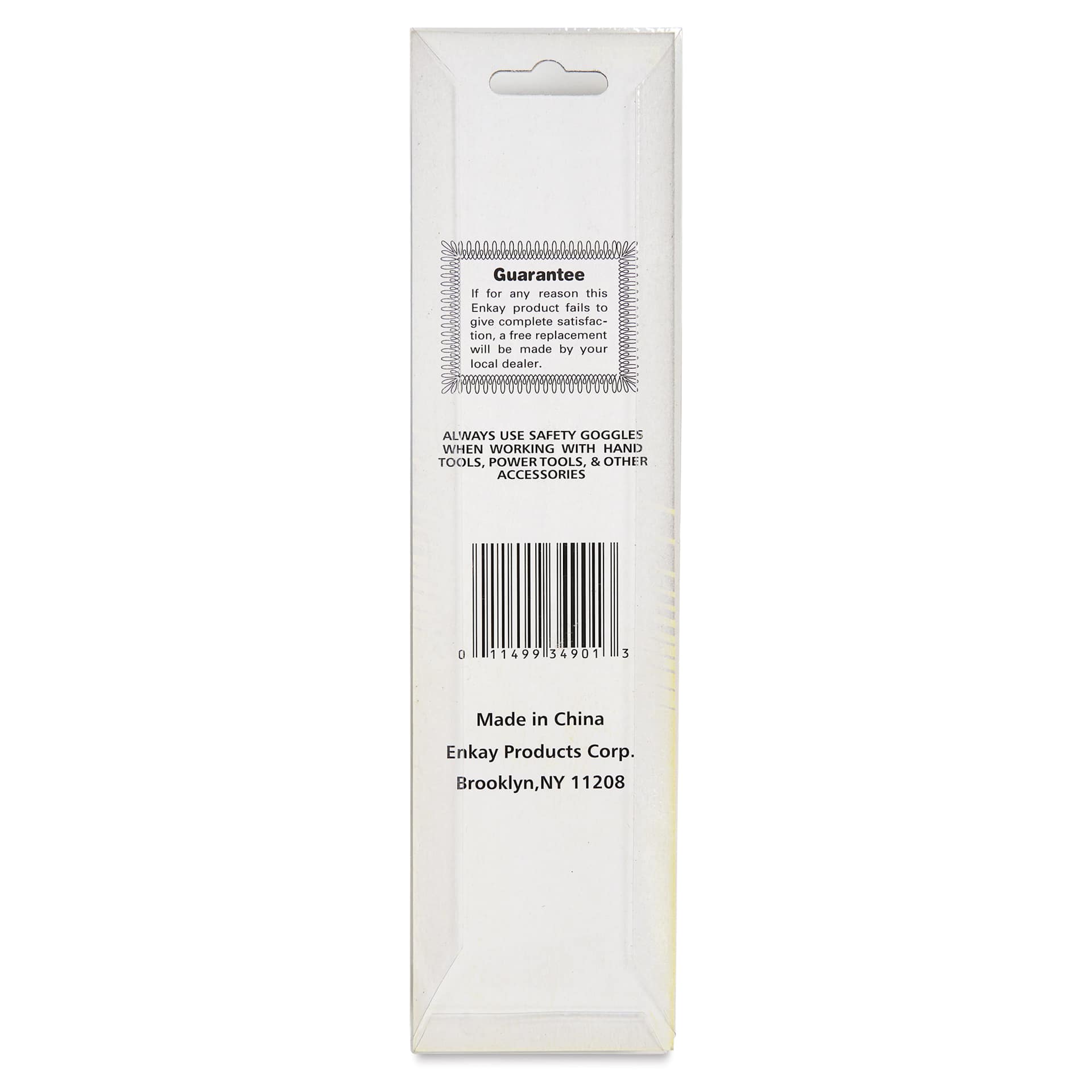Enkay Diamond Tipped Glass Cutter - back of packaging