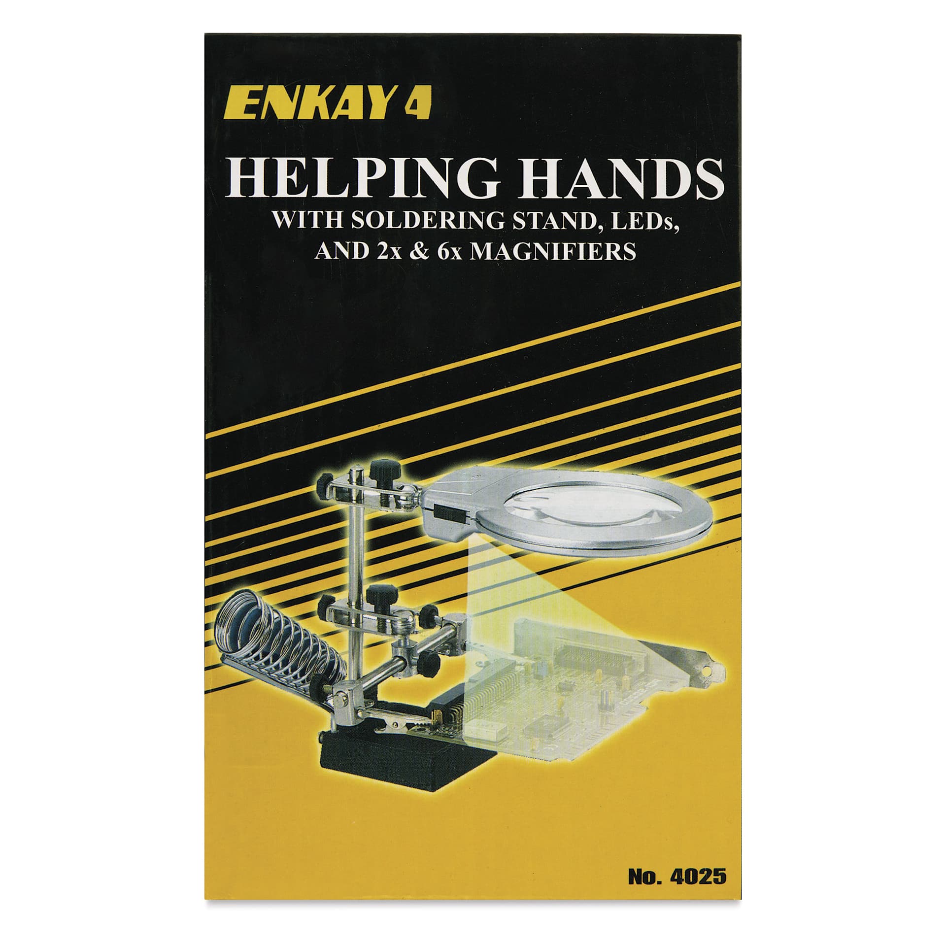 Enkay Helping Hands Magnifier with Soldering Station - front of packaging