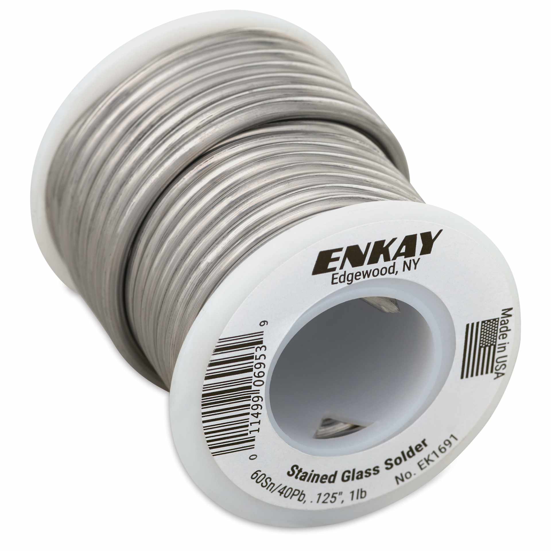 Enkay Stained Glass Solder - 1 lb, 1/8" Spool