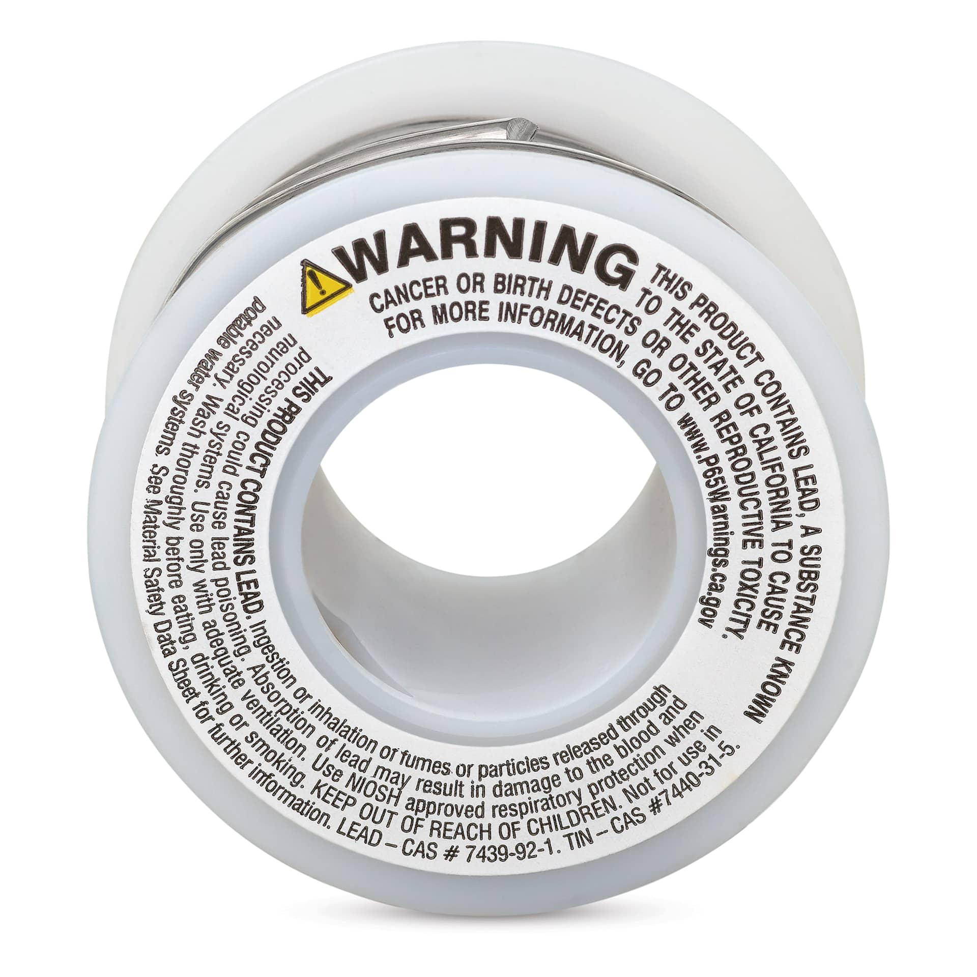 Enkay Stained Glass Solder - 1/2 lb, 1/8" Spool back view