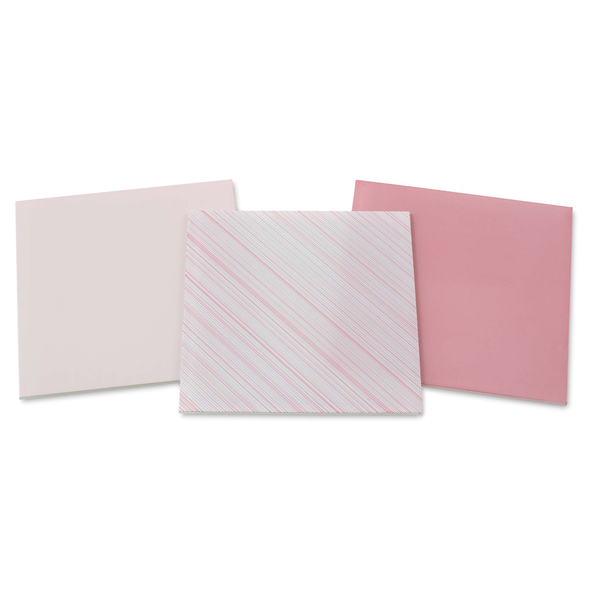 Mosaic Mercantile Opalescent Glass Pack - Pink, 8" x 8", Pkg of 3, packaging removed