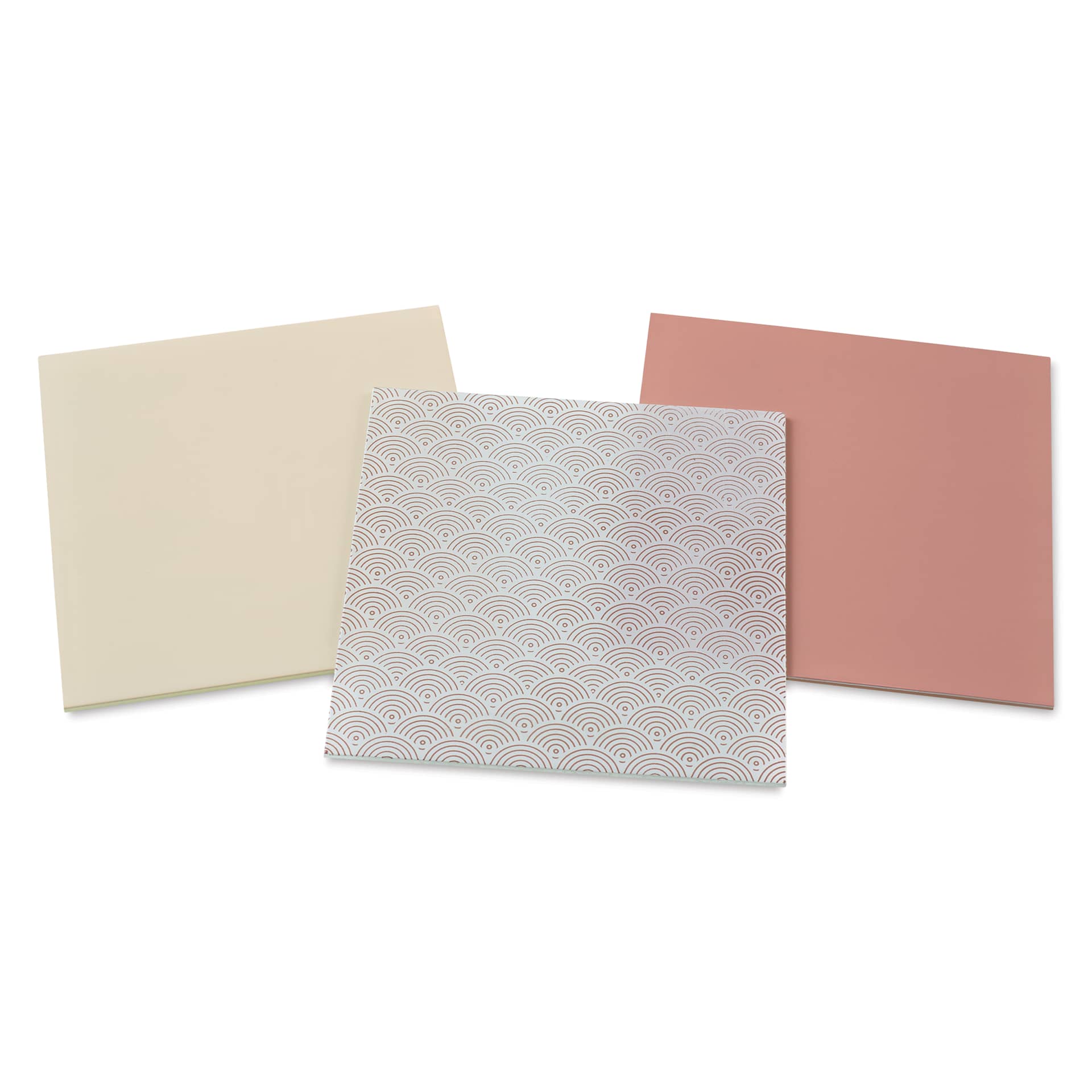 Mosaic Mercantile Opalescent Glass Pack - Light Brown, 8" x 8", Pkg of 3, out of packaging