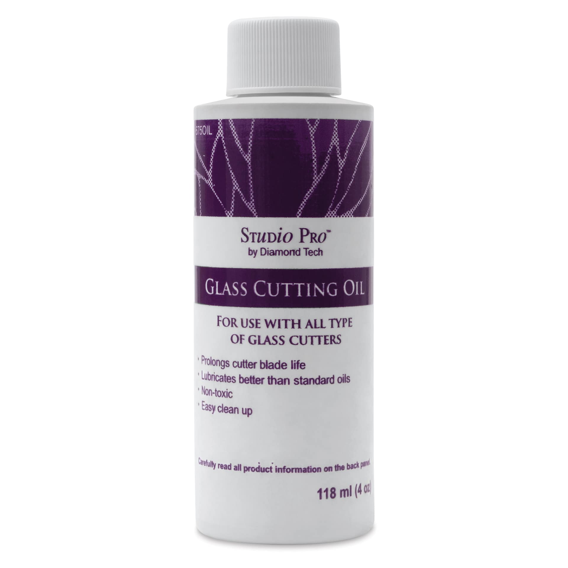 Studio Pro Glass Cutting Oil, front of bottle