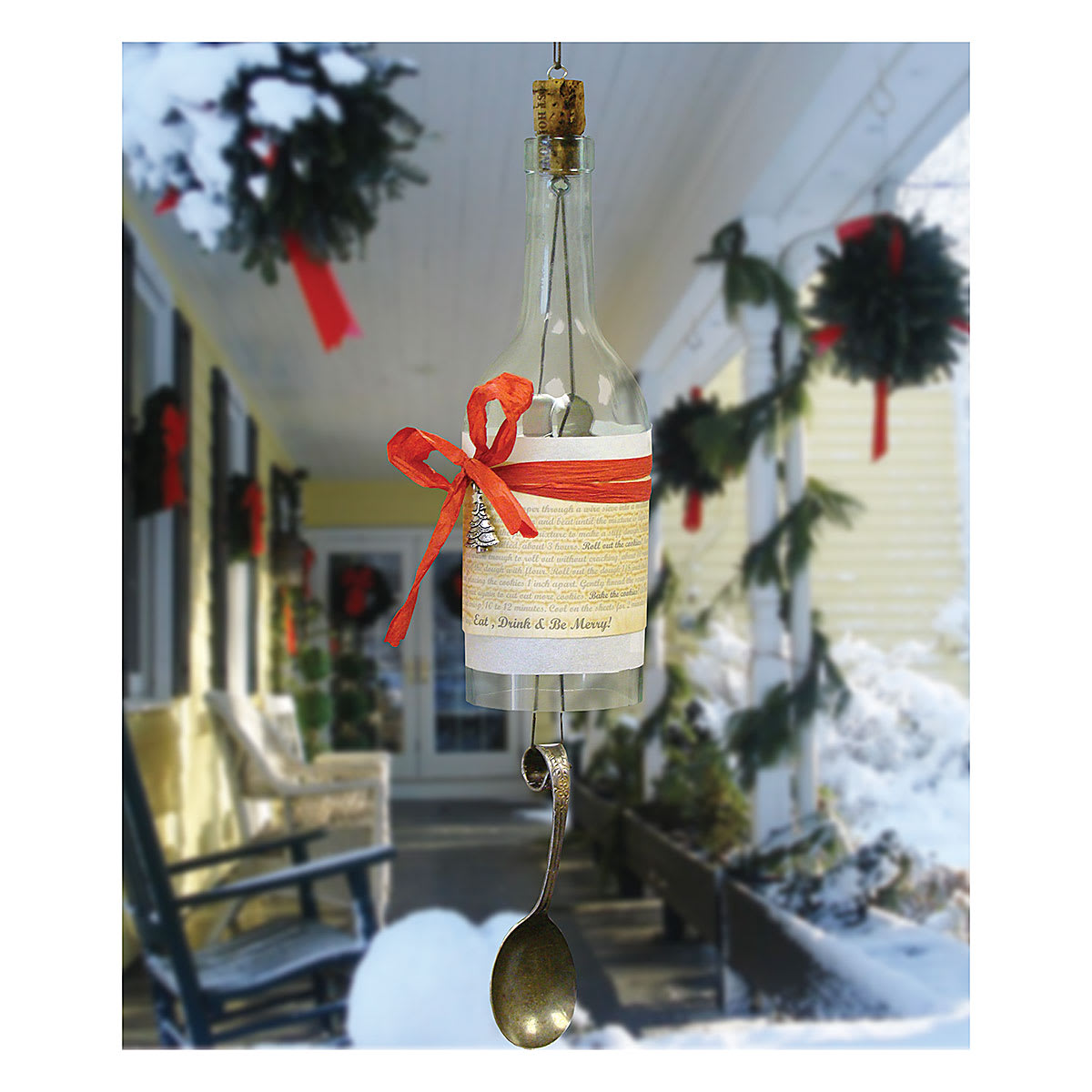 Generation Green (g2) Bottle Cutter - Bell ornament from cut bottle shown
