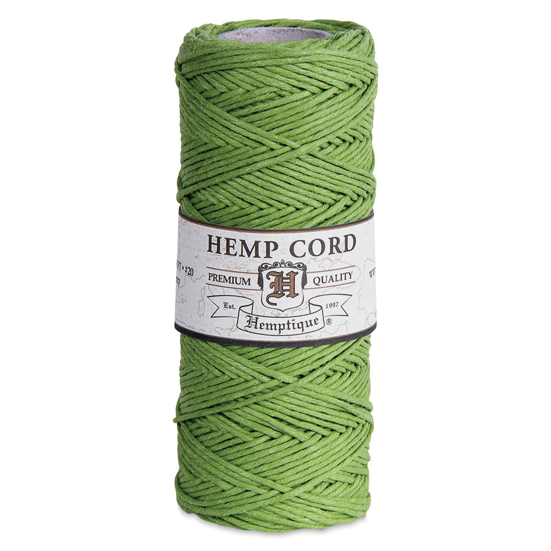 Hemptique Hemp Cord Spool - Lime Green, 1 mm x 205 ft, 20 lb