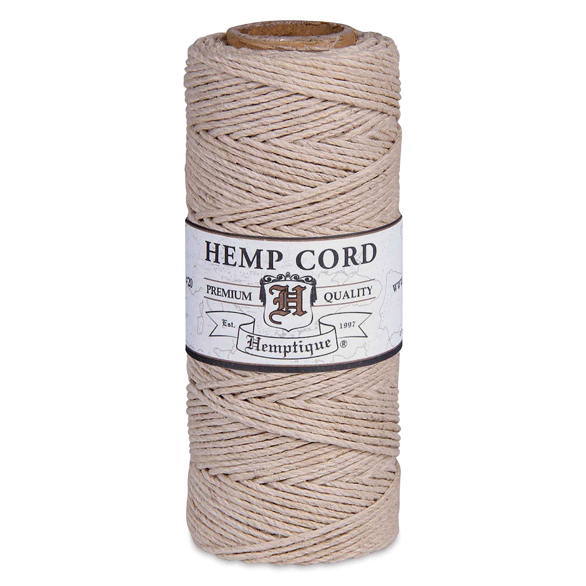 Hemptique Hemp Cord Spool - Natural, 1 mm x 205 ft