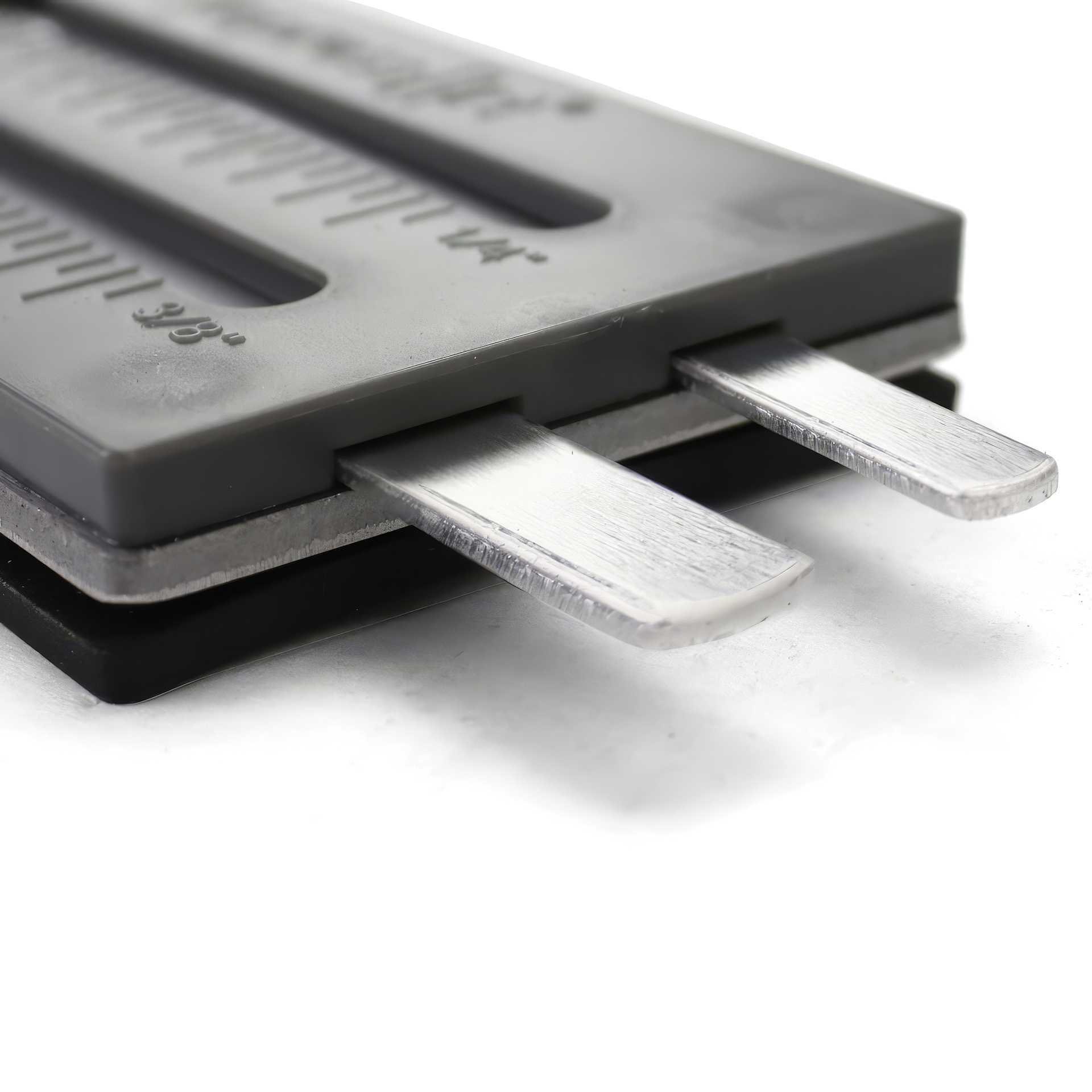ImpressArt Bracelet Stamp Straight Jig Set with jig holding braclet blanks in place