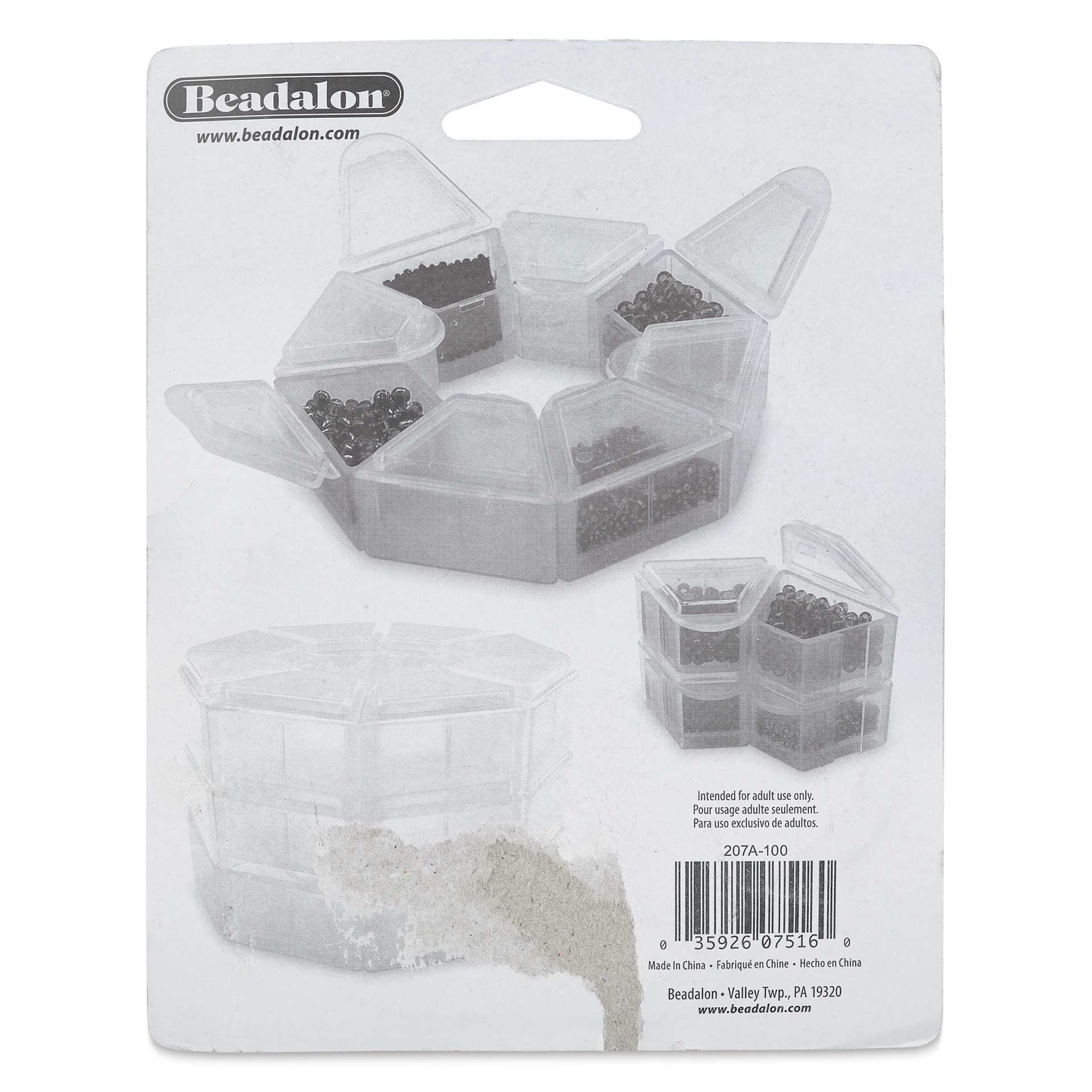 Beadalon Storage Ring back of packaging