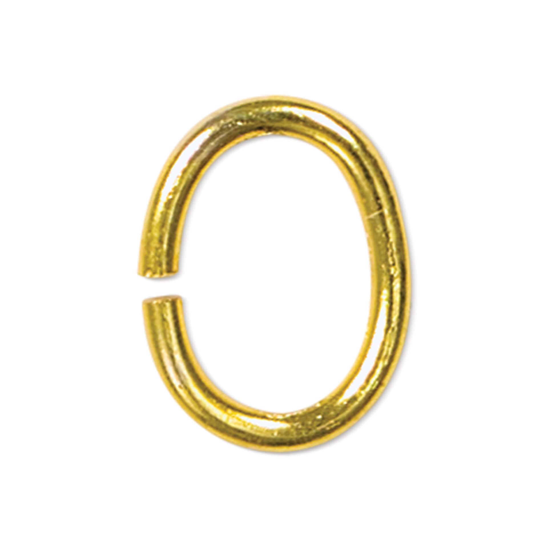 Beadalon Jump Rings - Gold, Oval, 4.5 mm x 6 mm