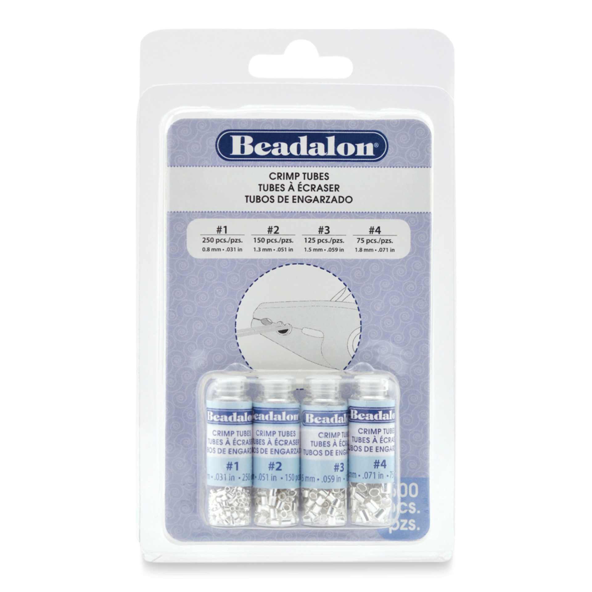 Beadalon Crimp Tube Variety Pack front of packaging