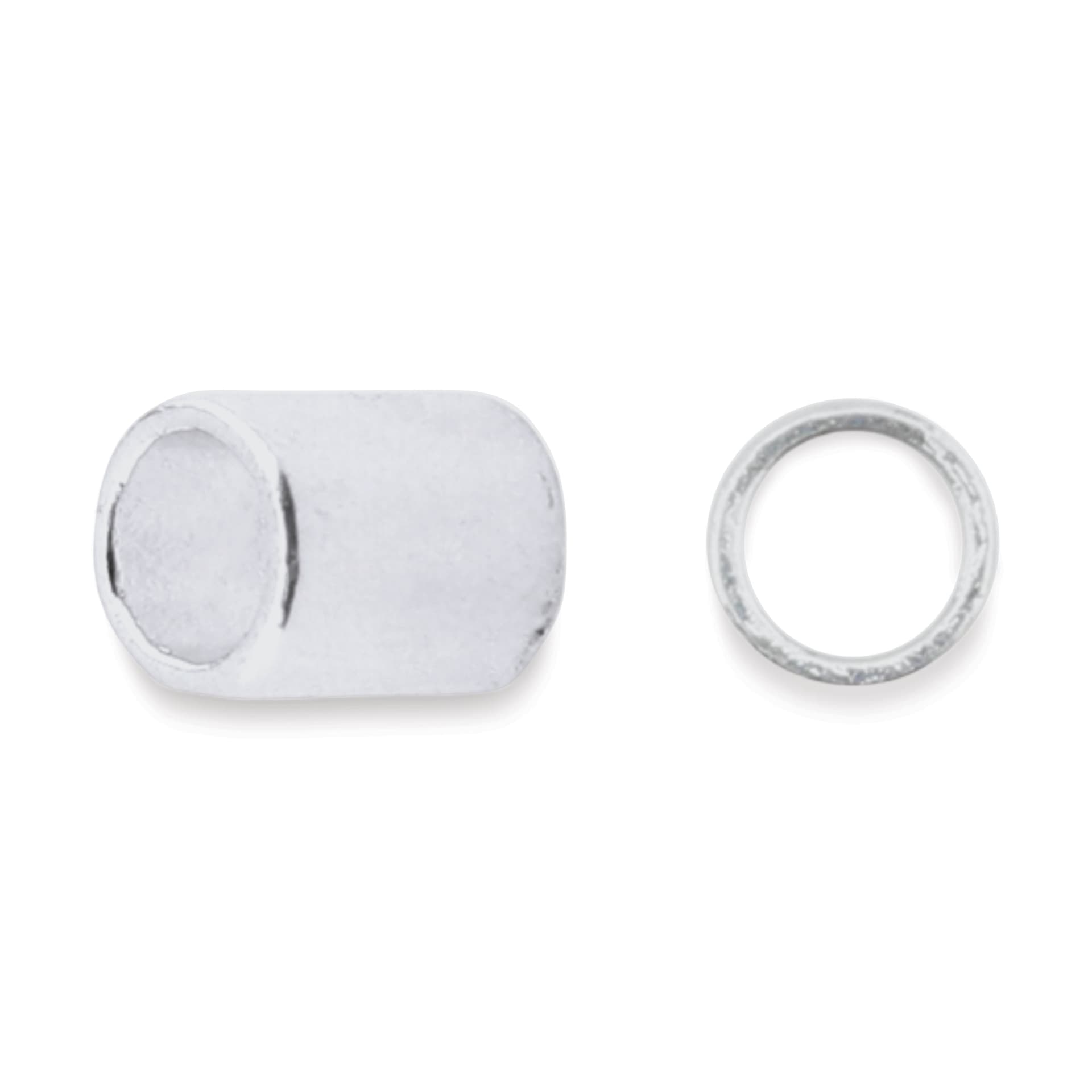 Beadalon Crimp Tubes for Stretch Cord - Pkg of 80, 4 mm