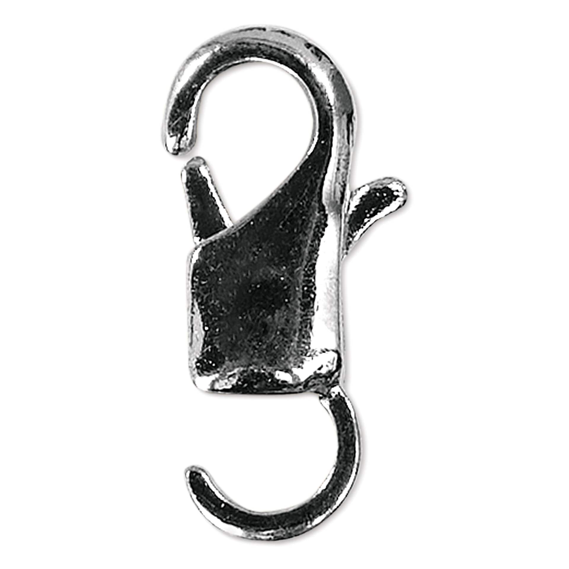 Beadalon Lobster Clasps - EZ Lobster, Silver Plated, Pkg of 10