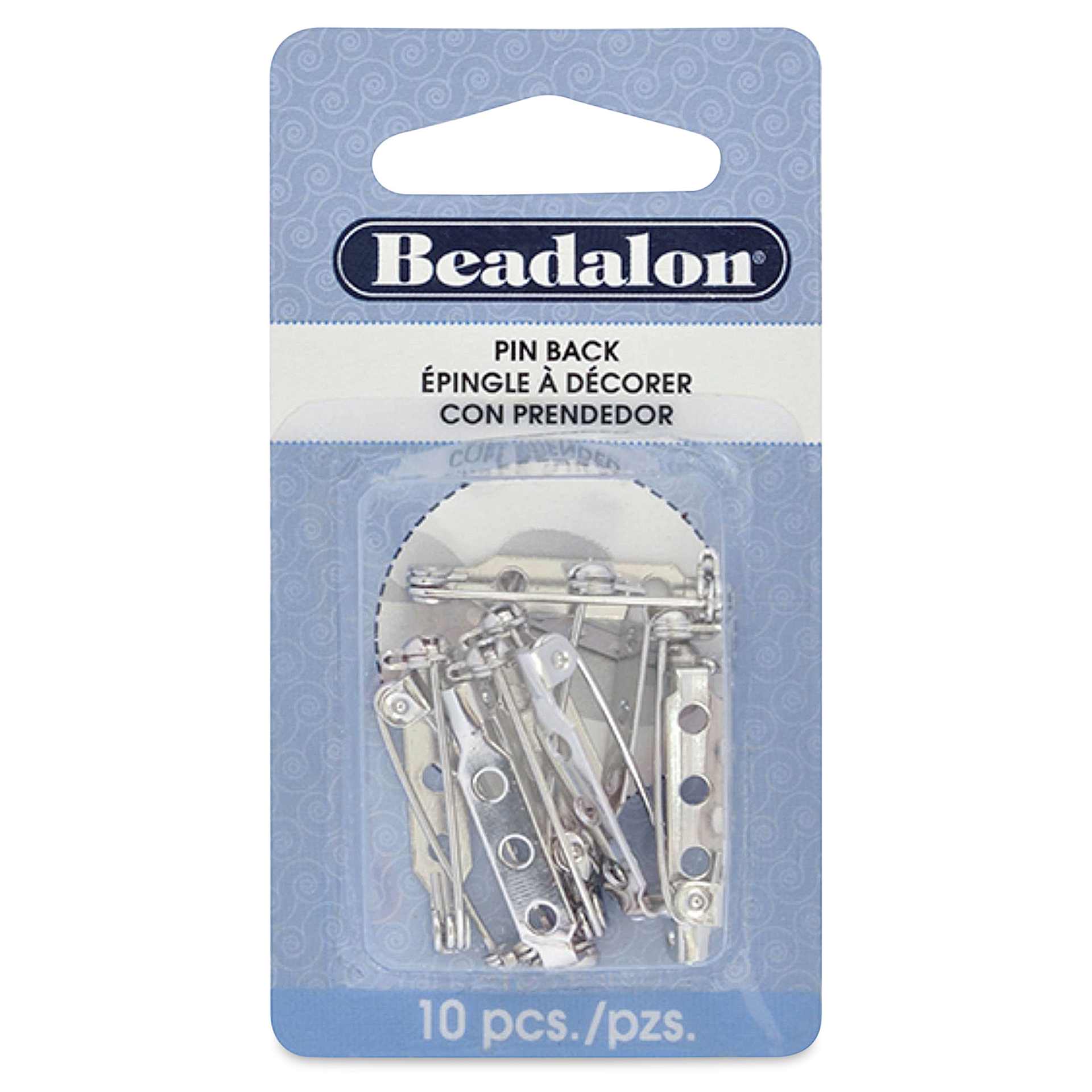 Beadalon Pin Backs front of packaging