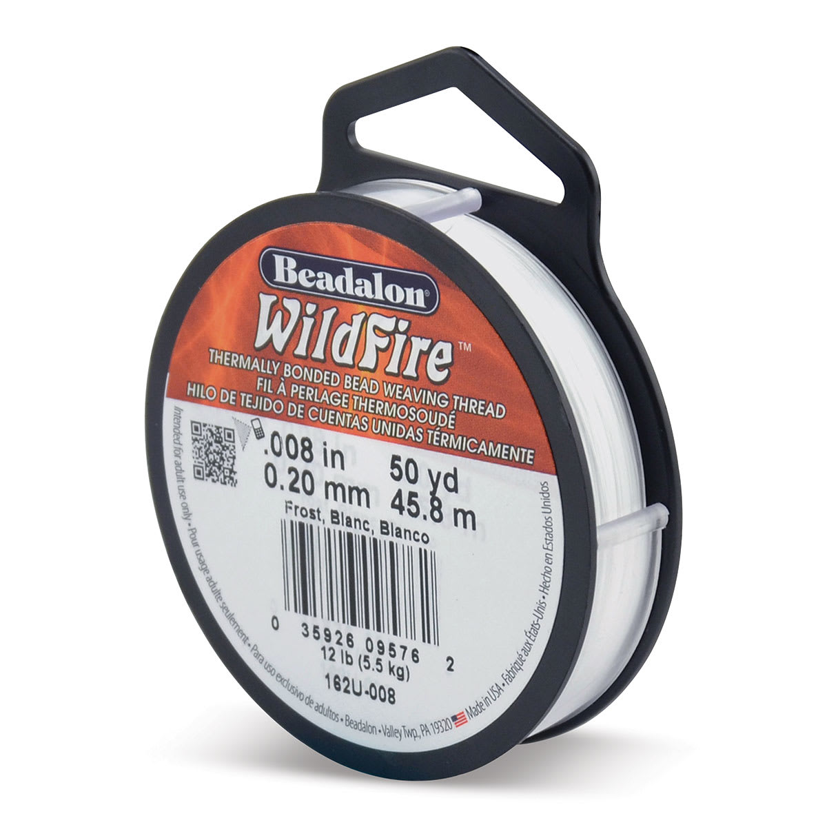 Beadalon WildFire Beading Thread - Frost, 0.008", 50 yds