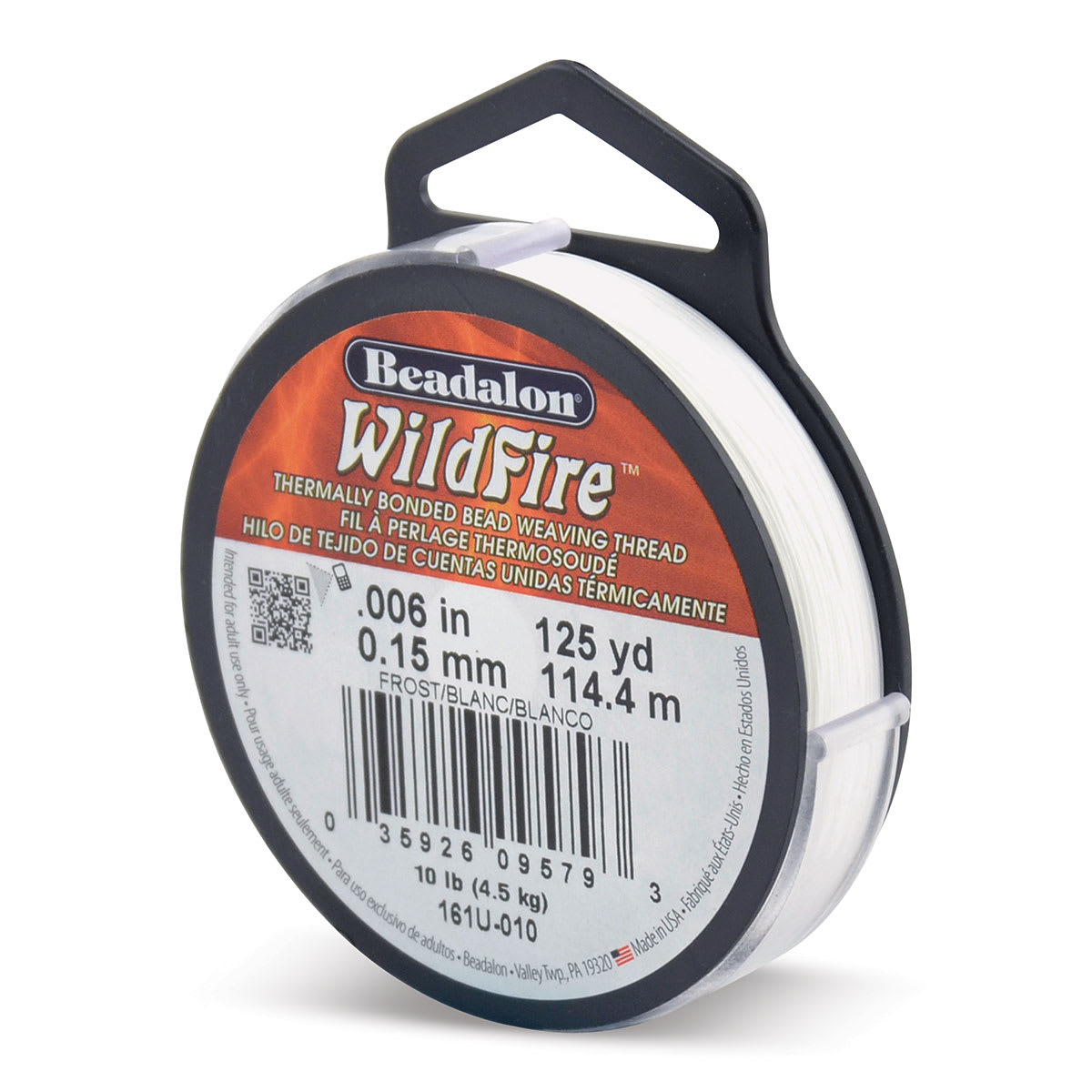 Beadalon WildFire Beading Thread - Frost, 0.006", 125 yds