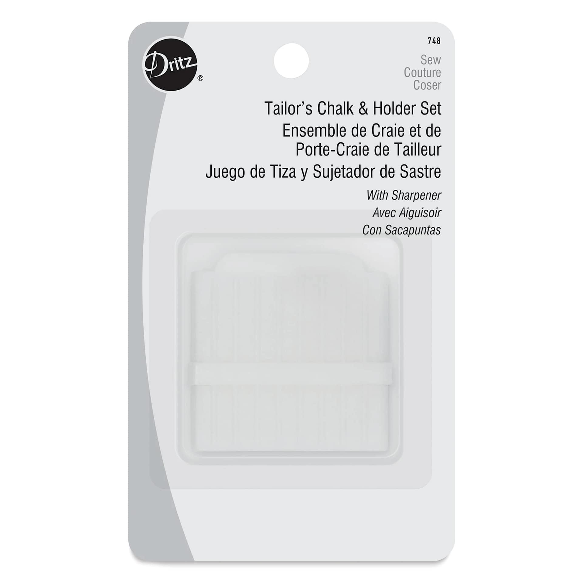 Dritz Tailor's Chalk & Holder Set front of packaging